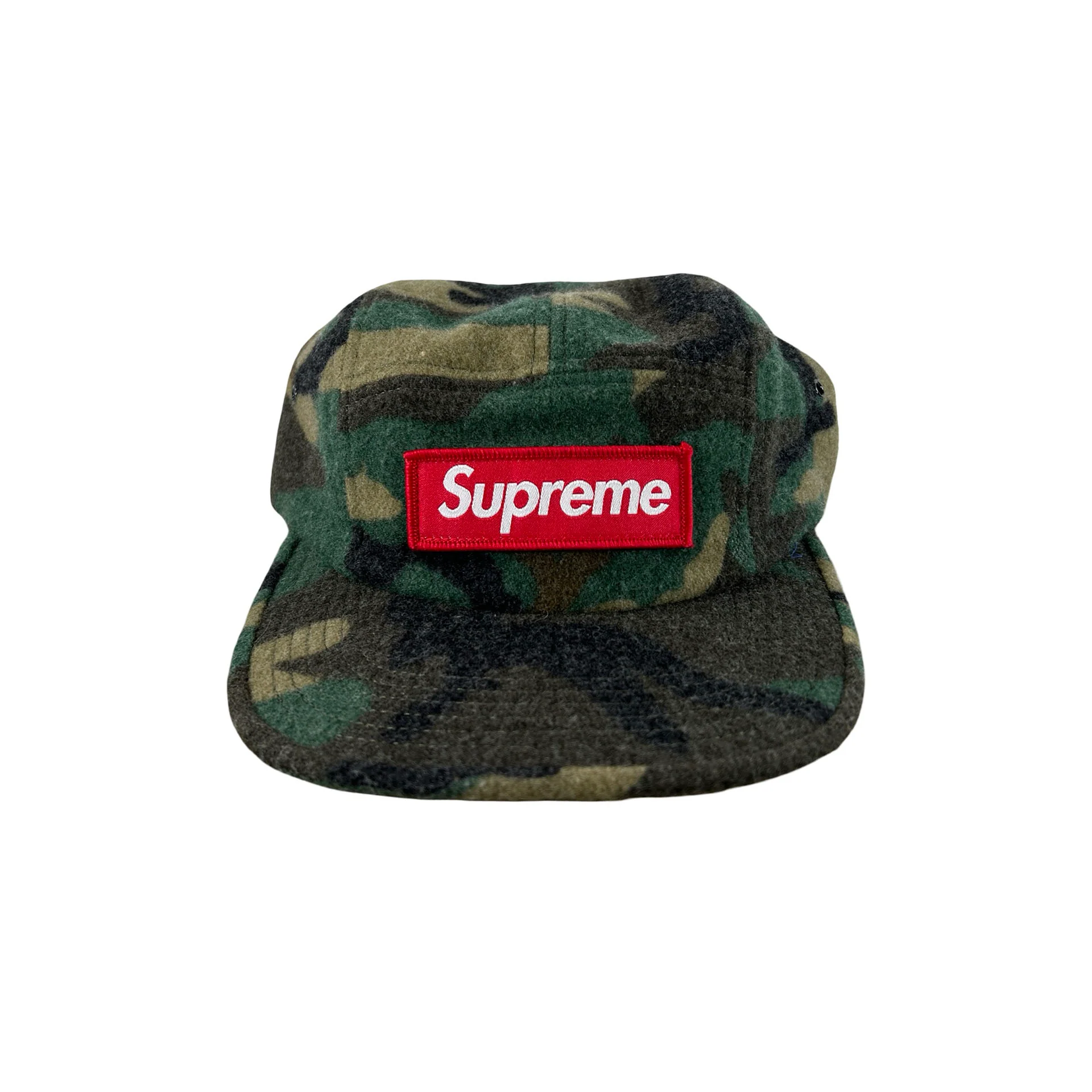 Supreme Camo Wool Camp Cap Green [USED] - OS (Used)
