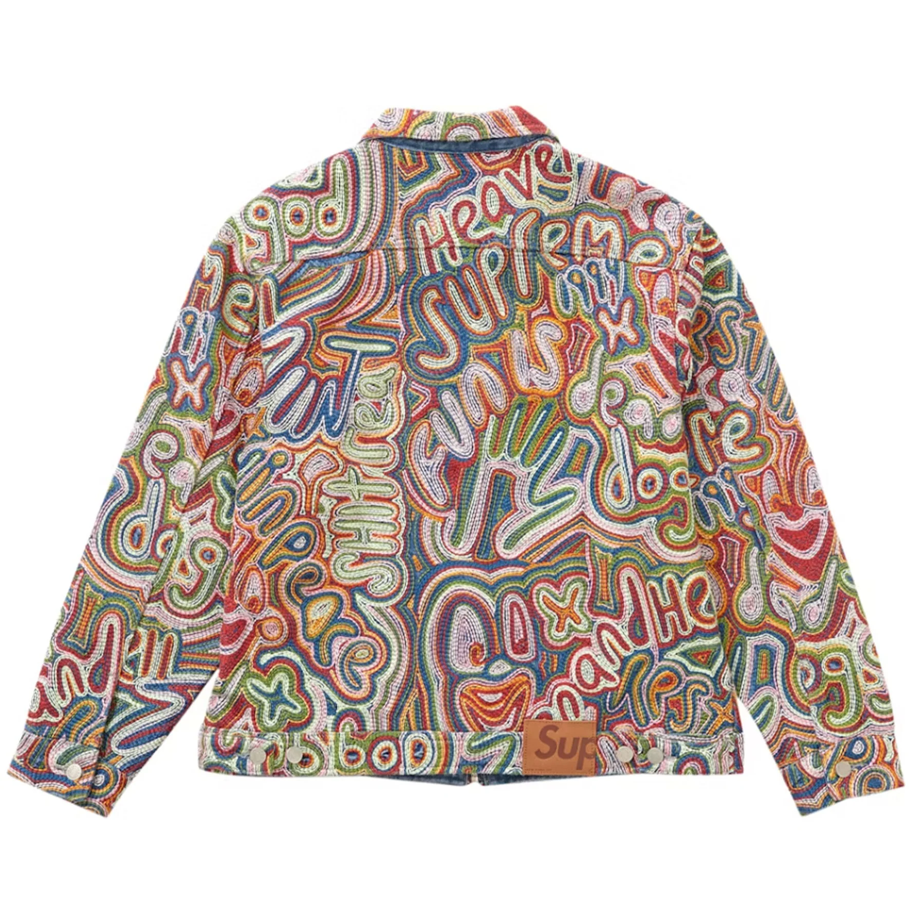 Supreme Chainstitch Denim Jacket Multicolor [USED] - S (Used) - Image 2