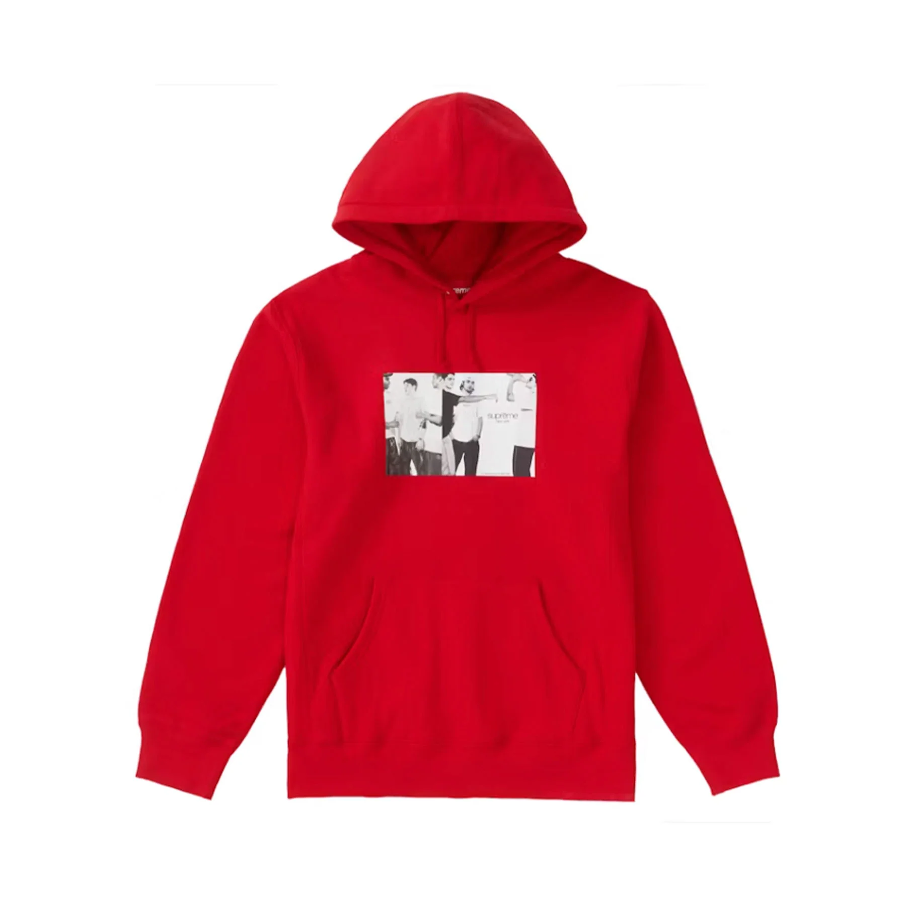 Supreme Classic Ad Hooded Sweatshirt Red [USED] - M (Used)