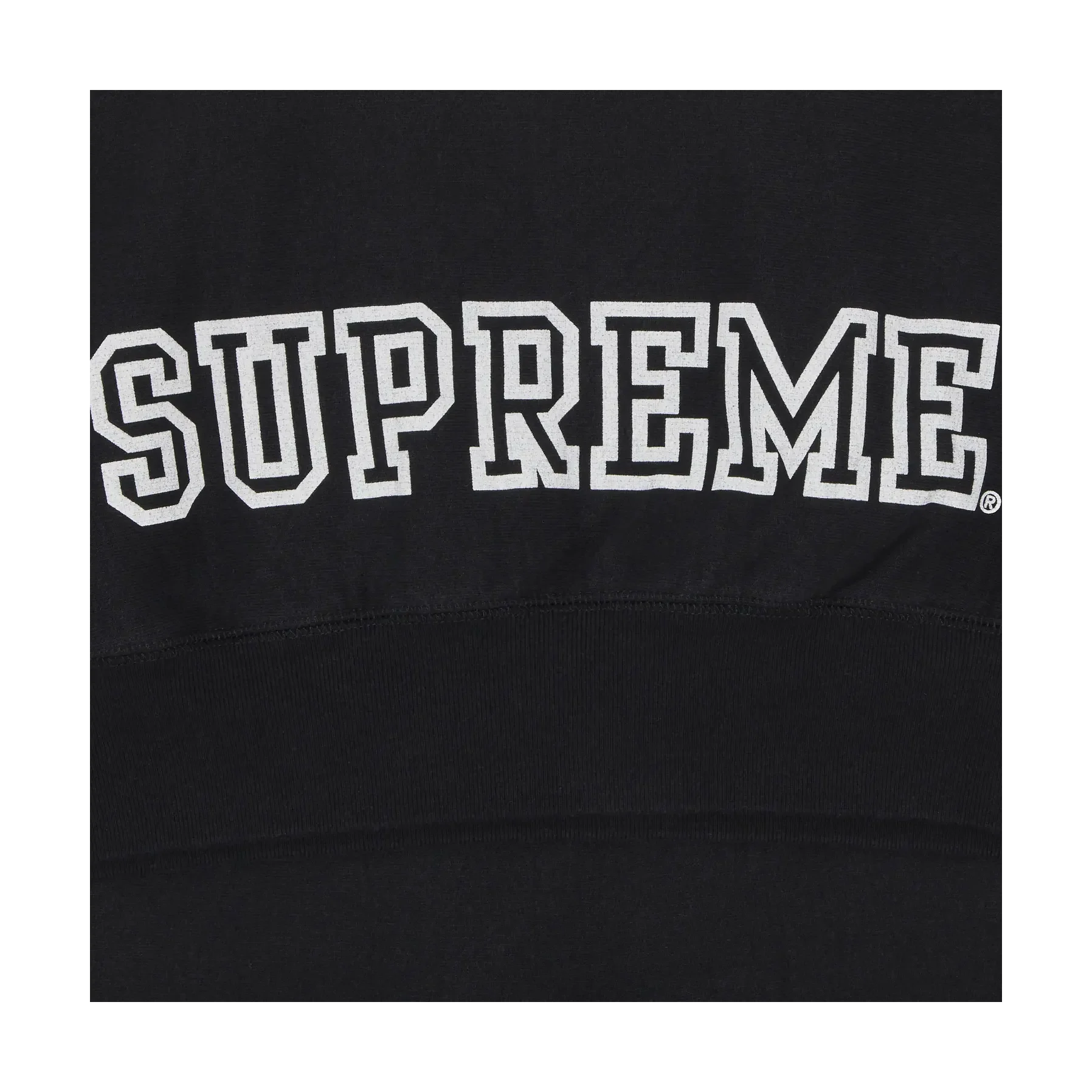 Supreme Collegiate Sleeve Hooded Sweatshirt Black [USED] - M (Used) - Image 3