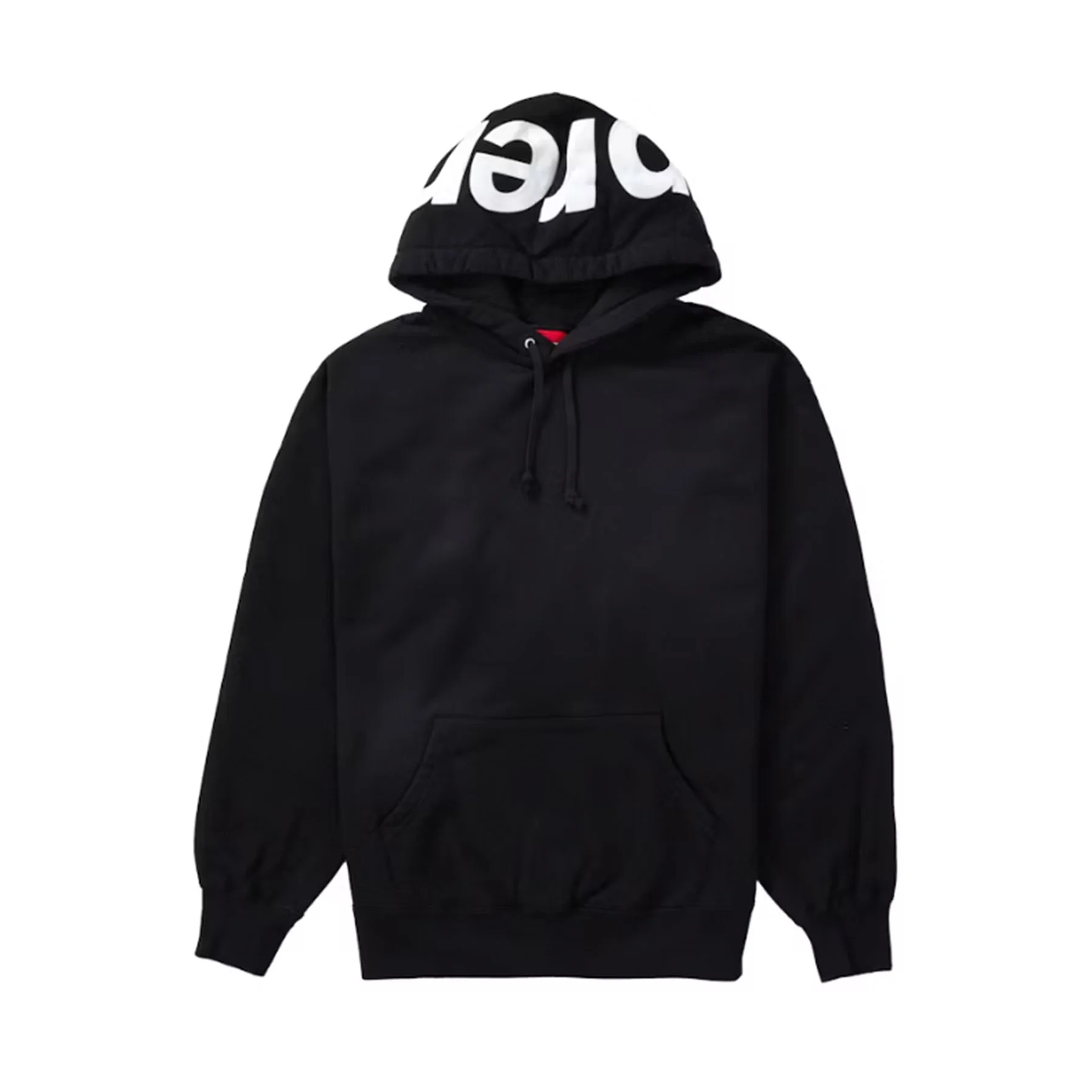 Supreme Contrast Hooded Sweatshirt Black [USED] - S (Used)