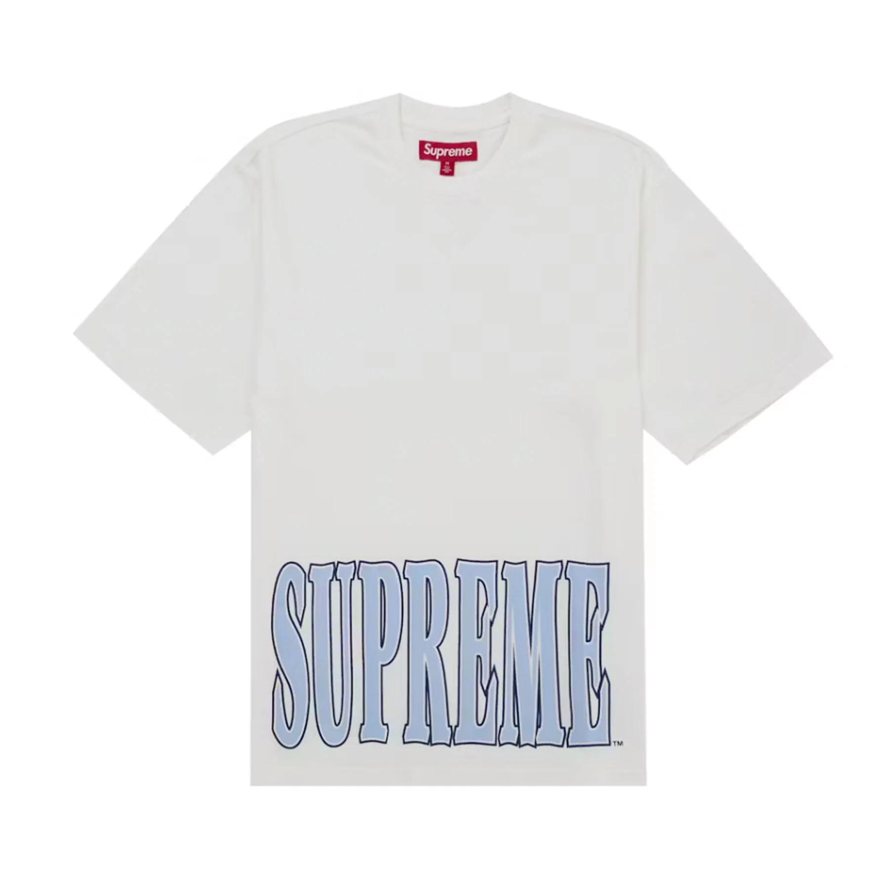 Supreme Cracked Stretch S/S Top White