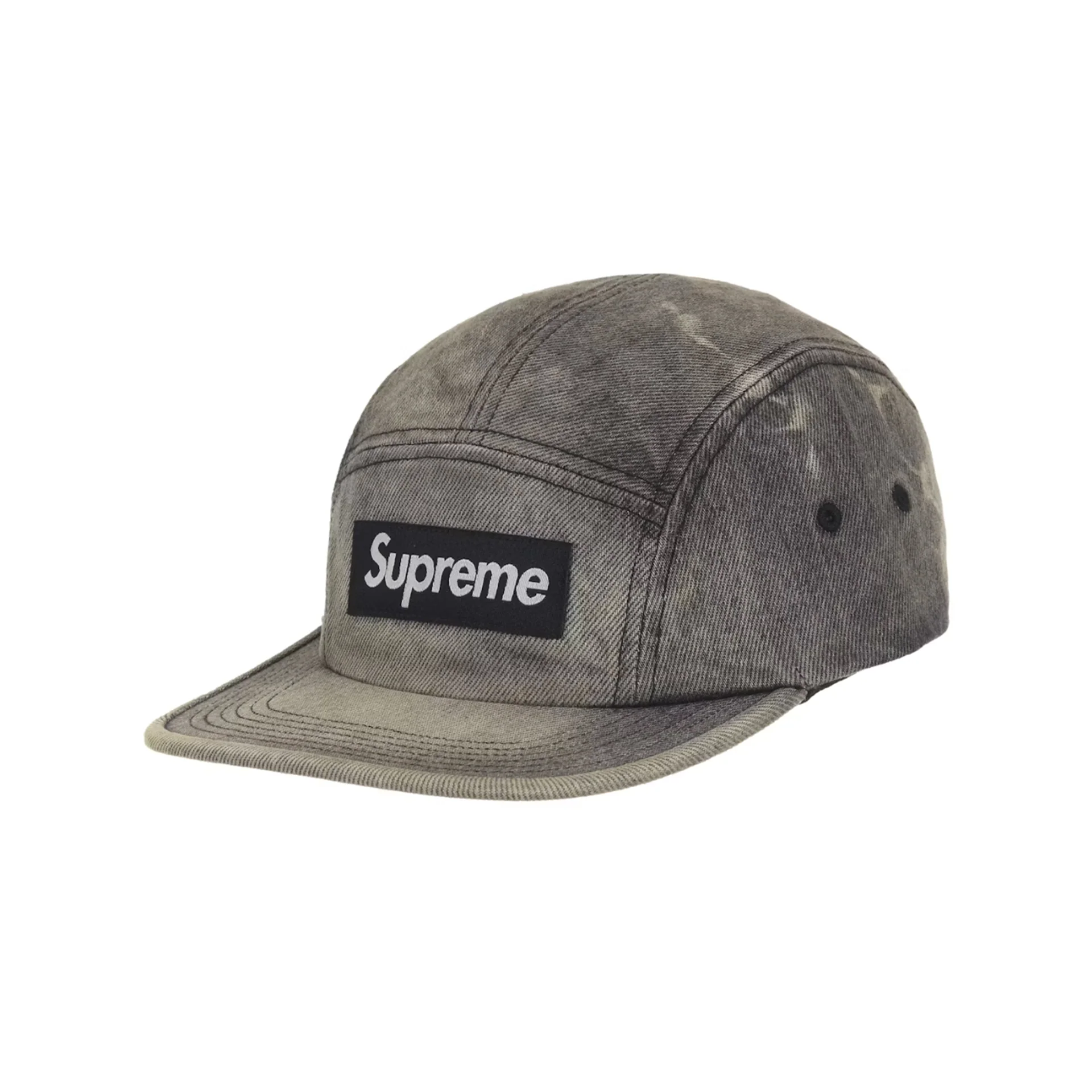 Supreme Denim Camp Cap (FW25) Washed Black [USED]
