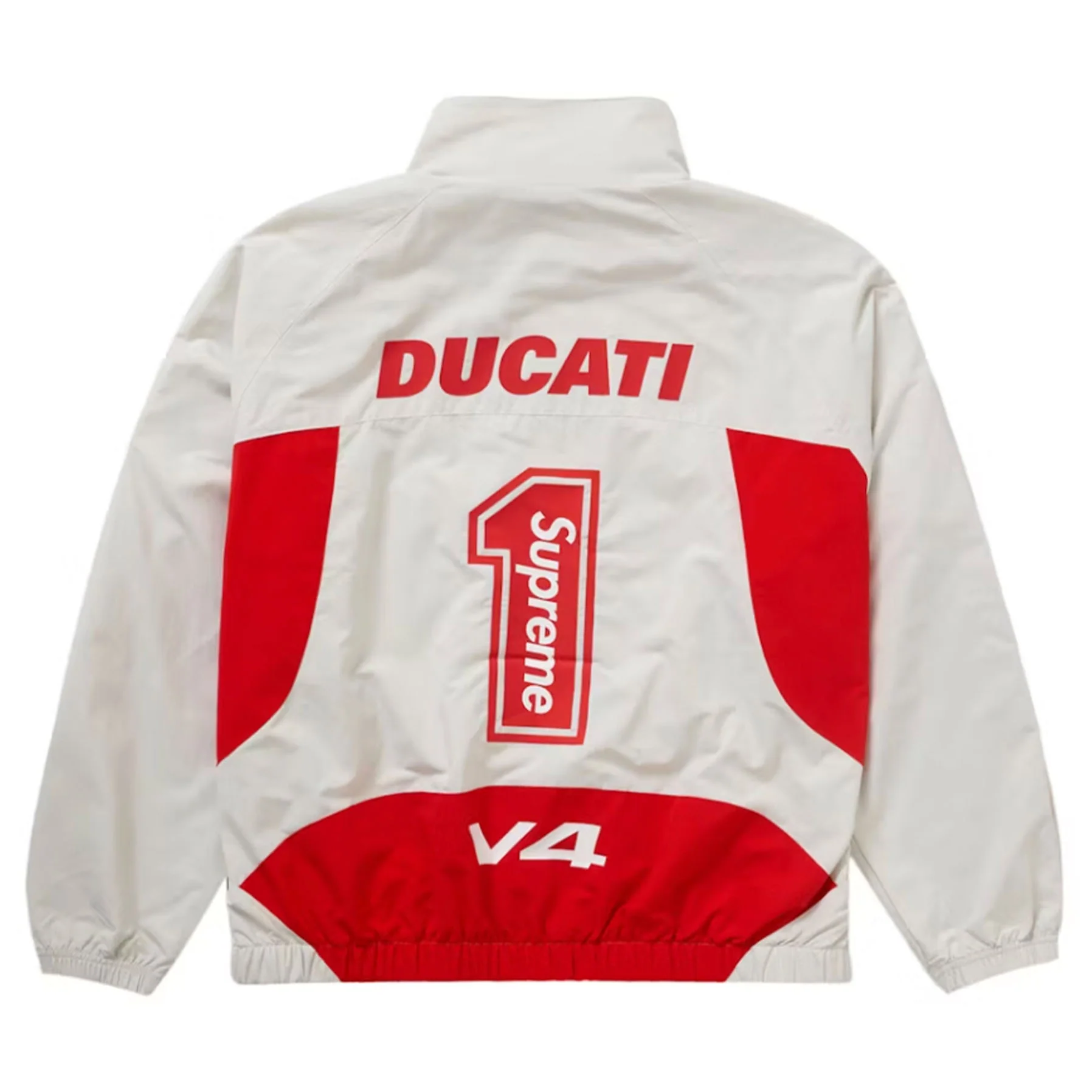 Supreme Ducati Track Jacket Light Grey [USED] - XXL (Used) - Image 2