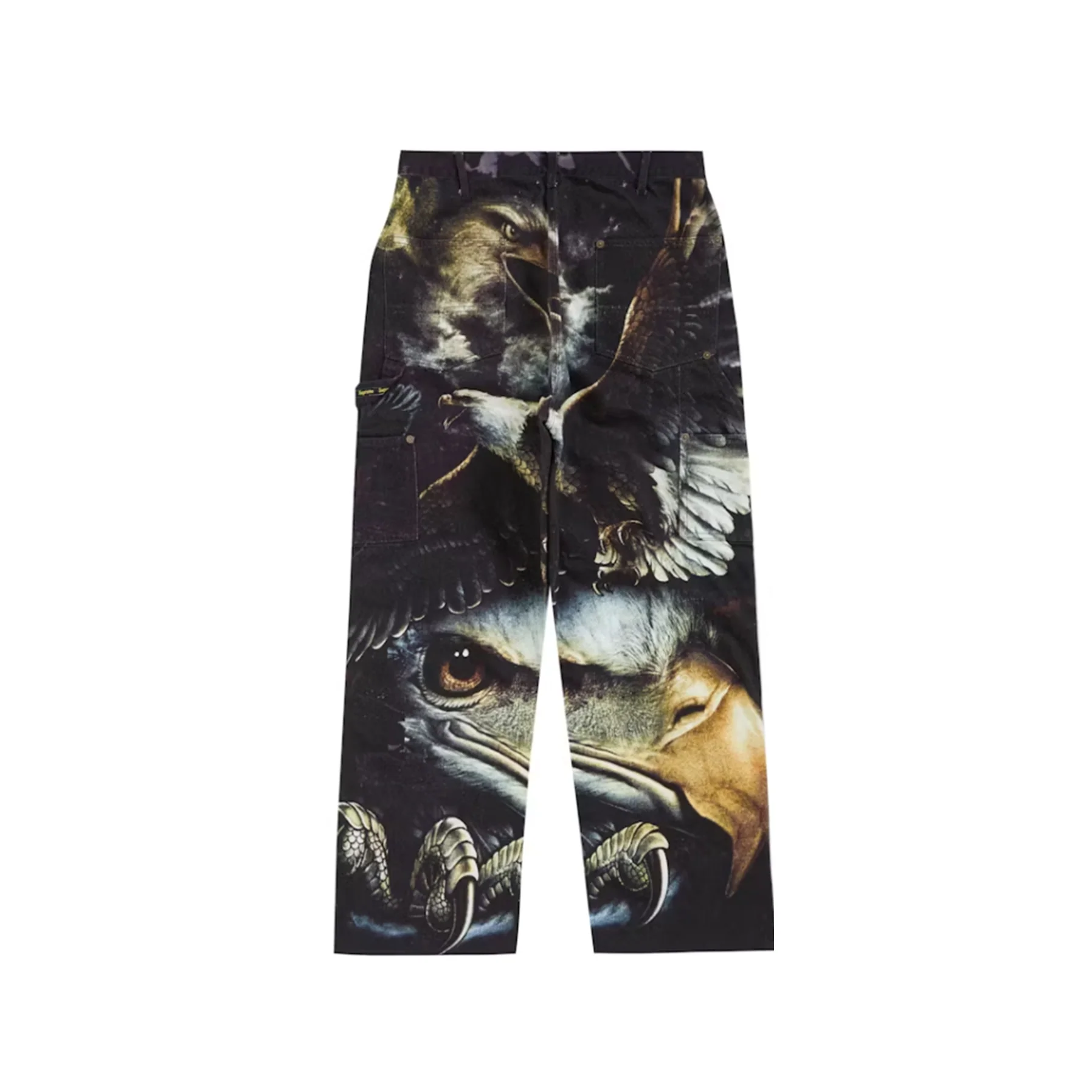 Supreme Eagle Double Knee Denim Painter Pant Black [USED] - 34 (Used) - Image 2