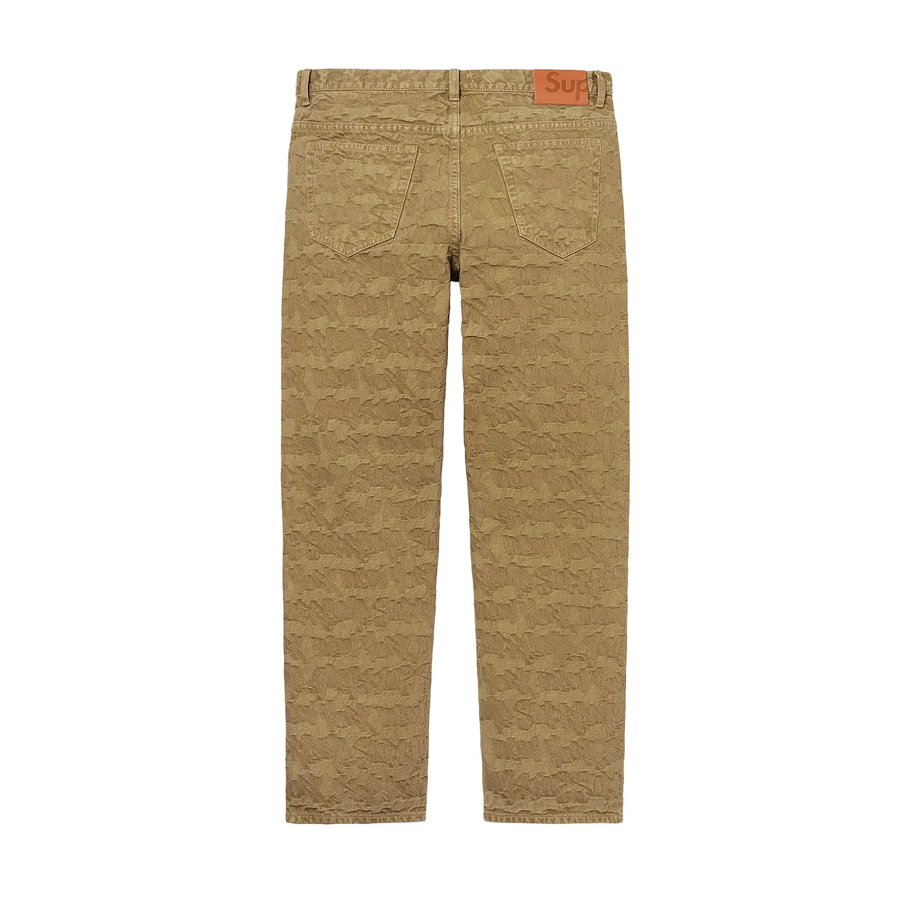 Supreme Fat Tip Jacquard Regular Jean Olive [USED] - 34 (Used) - Image 2