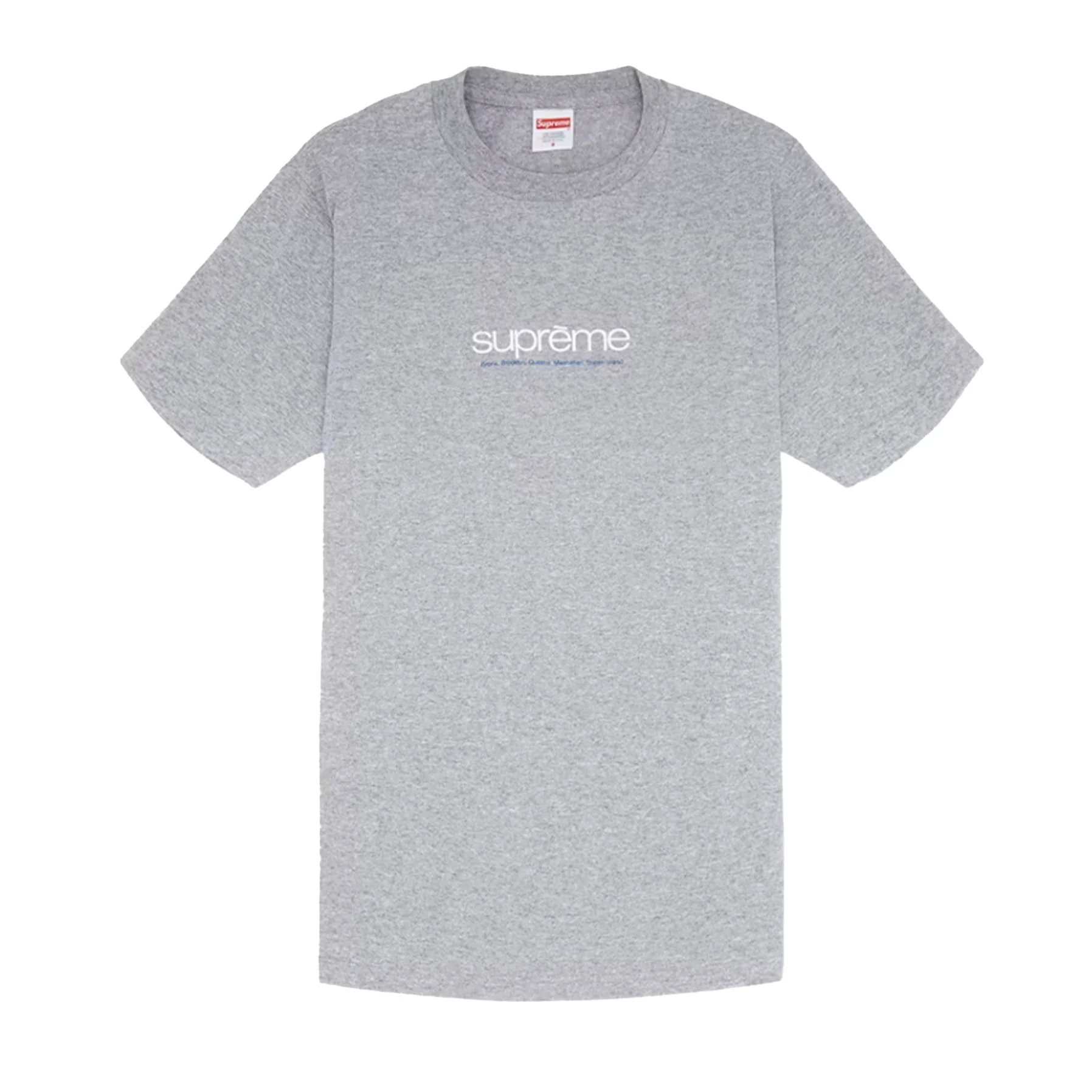 Supreme Five Boroughs Tee Heather Grey [USED] - M (Used)