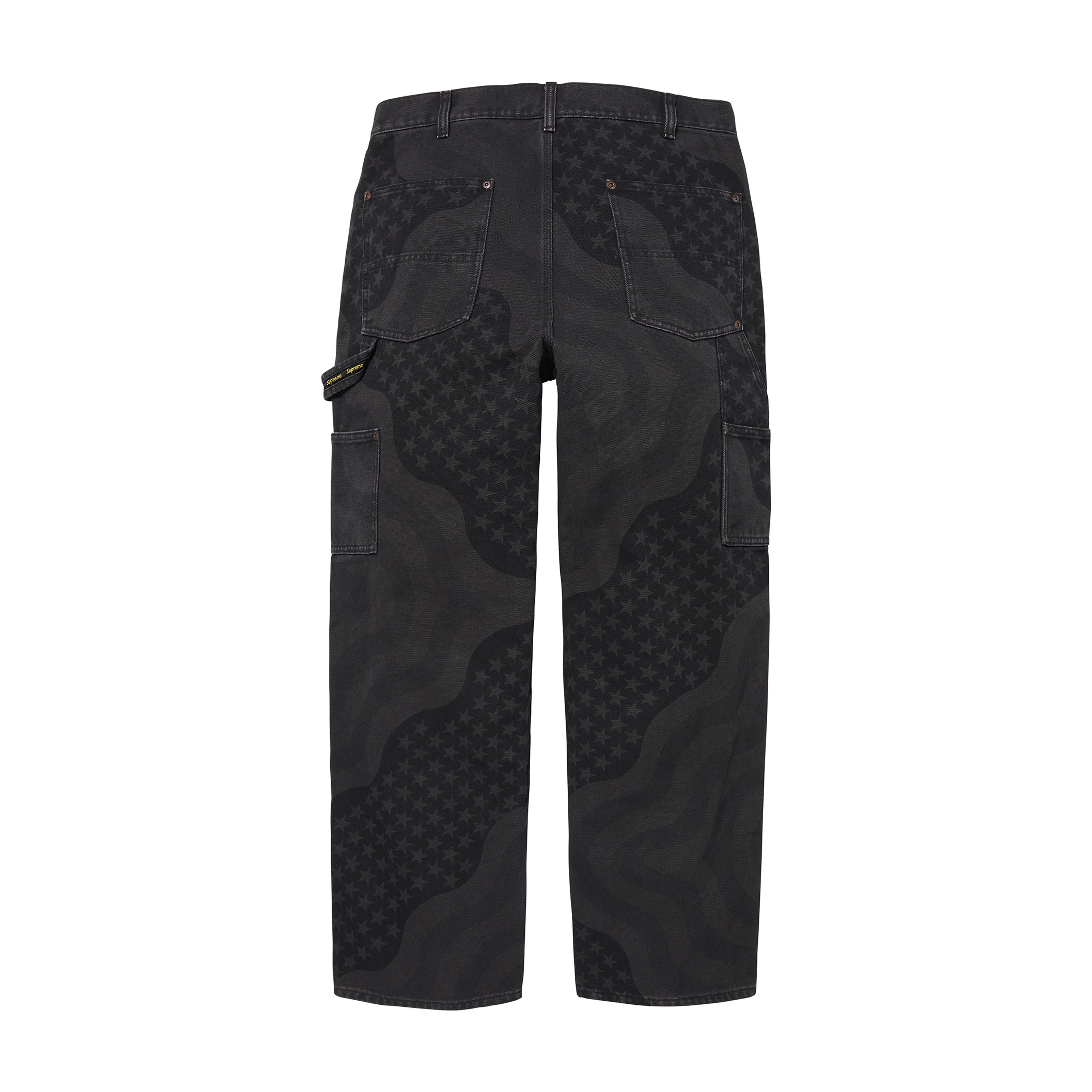 Supreme Flag Double Knee Painter Pant Black - Image 2