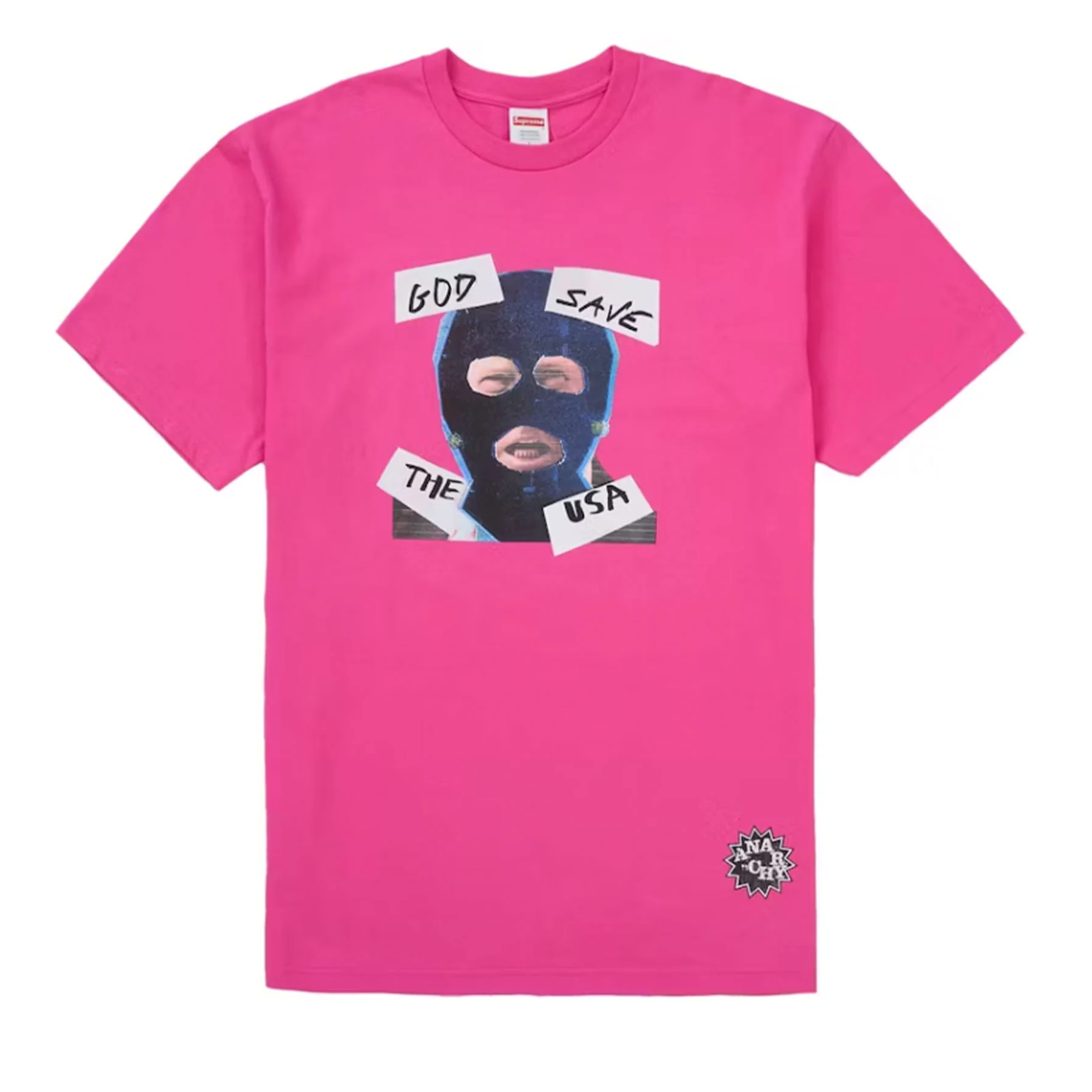 Supreme God Save Us Tee Fuchsia