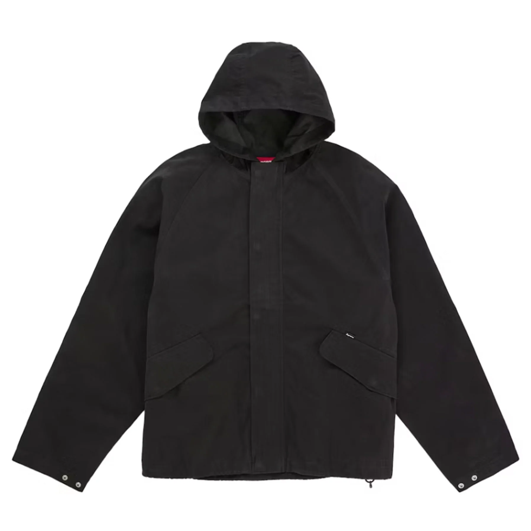 Supreme Hooded Raglan Jacket Black