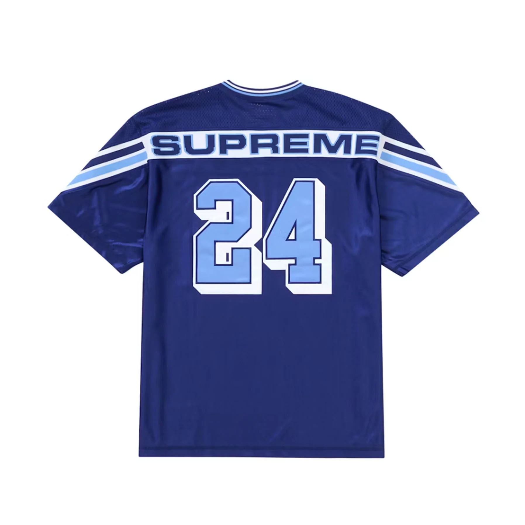 Supreme Jacquard Rib Football Jersey Navy [USED] - L (USED) - Image 2