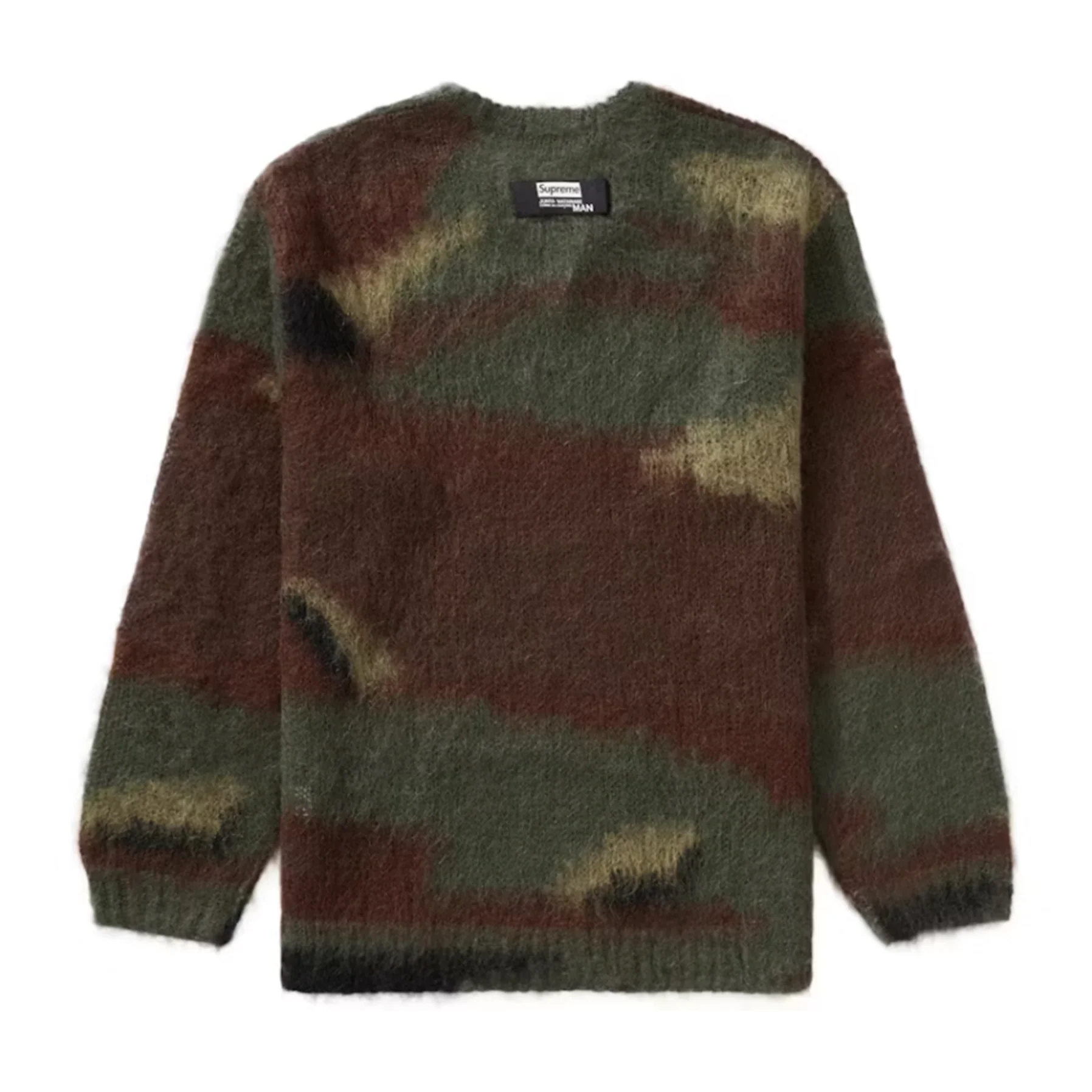 Supreme JUNYA WATANABE CDG MAN Brushed Camo Sweater Olive - Image 2