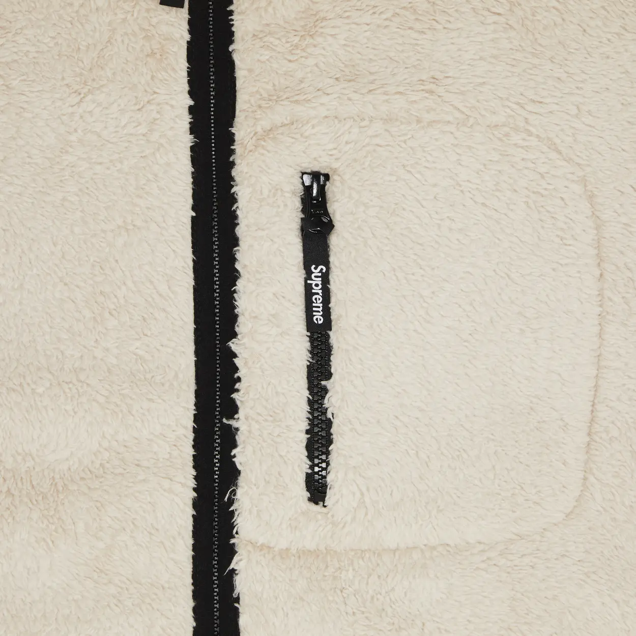 Supreme Kate Moss Fleece Jacket Natural - Image 3