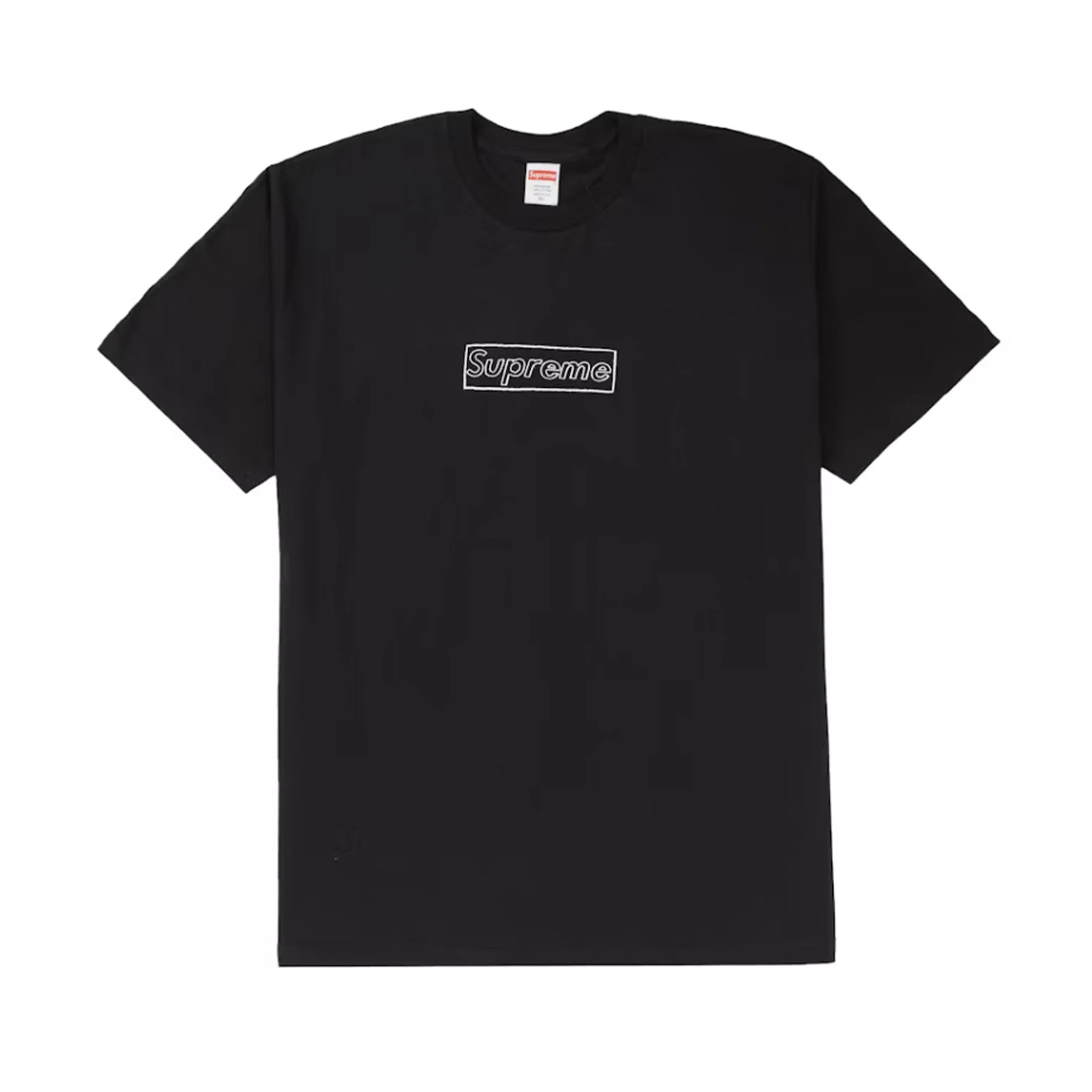 Supreme KAWS Chalk Logo Tee Black [USED] - M (Used)