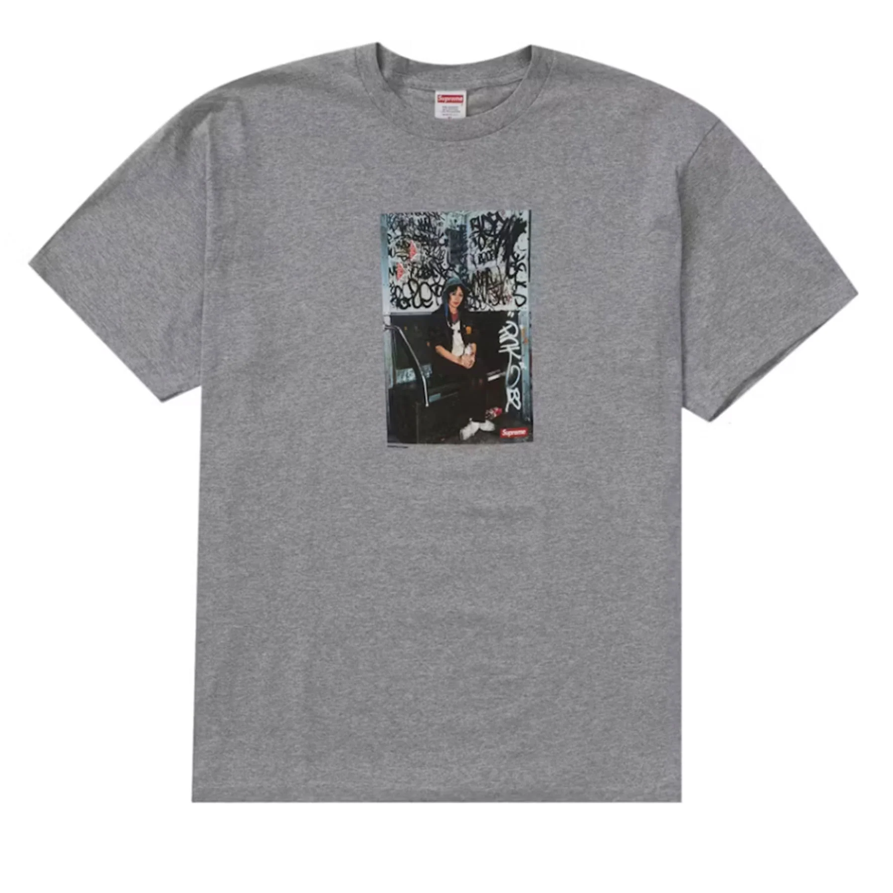 Supreme Lady Pink Tee Heather Grey