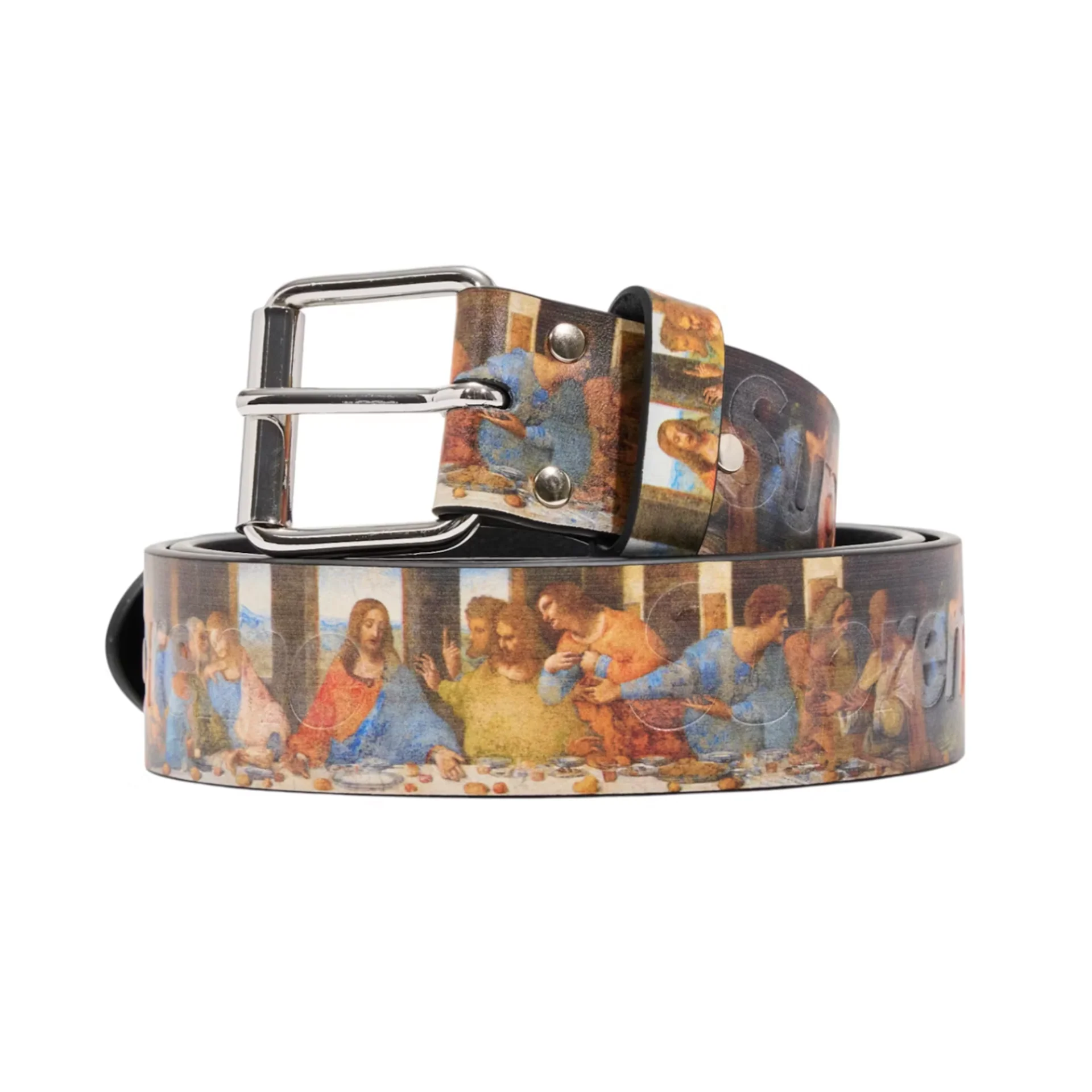 Supreme Last Supper Leather Belt Multicolor [USED] - M (Used)