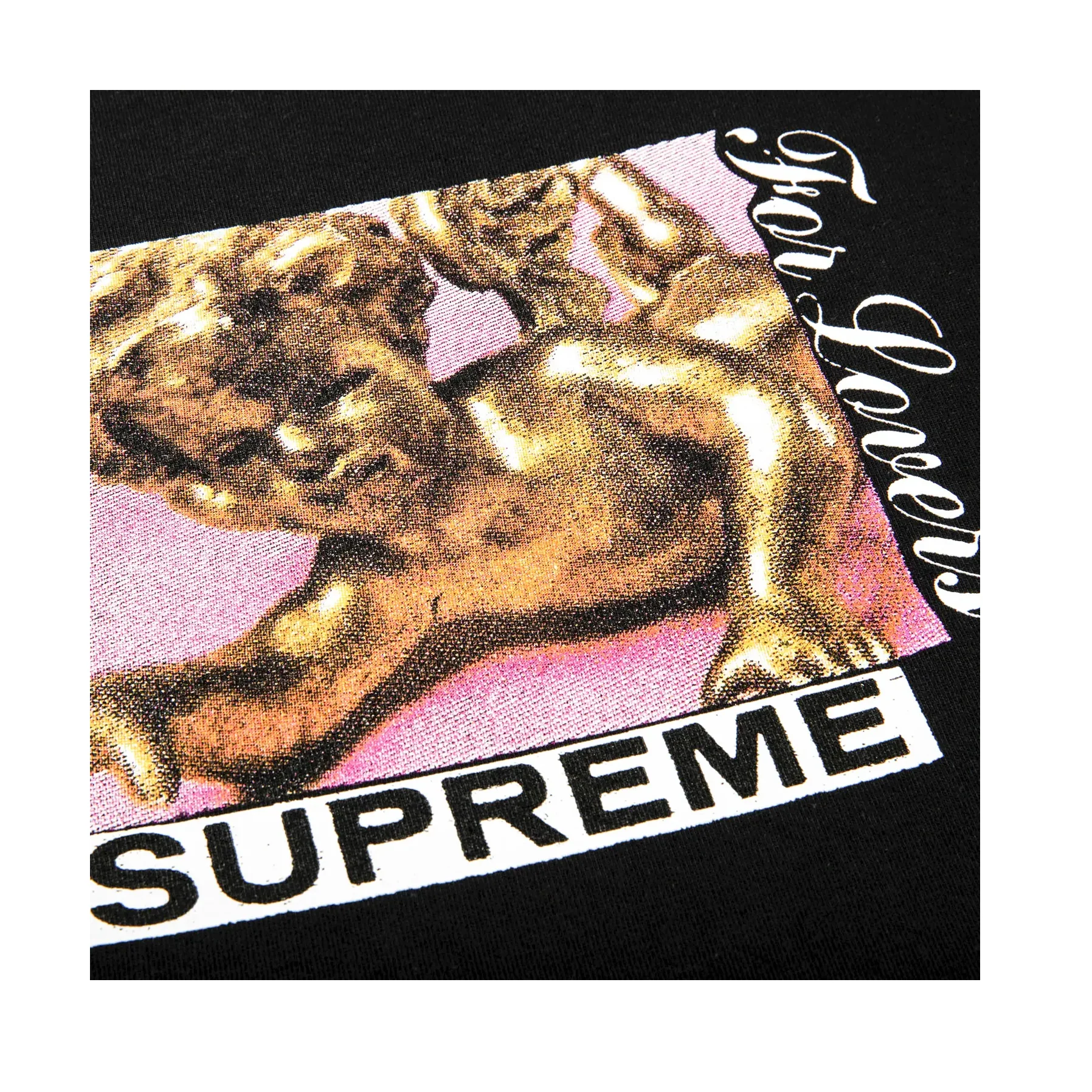 Supreme Lovers Tee Black [USED] - L (Used) - Image 2