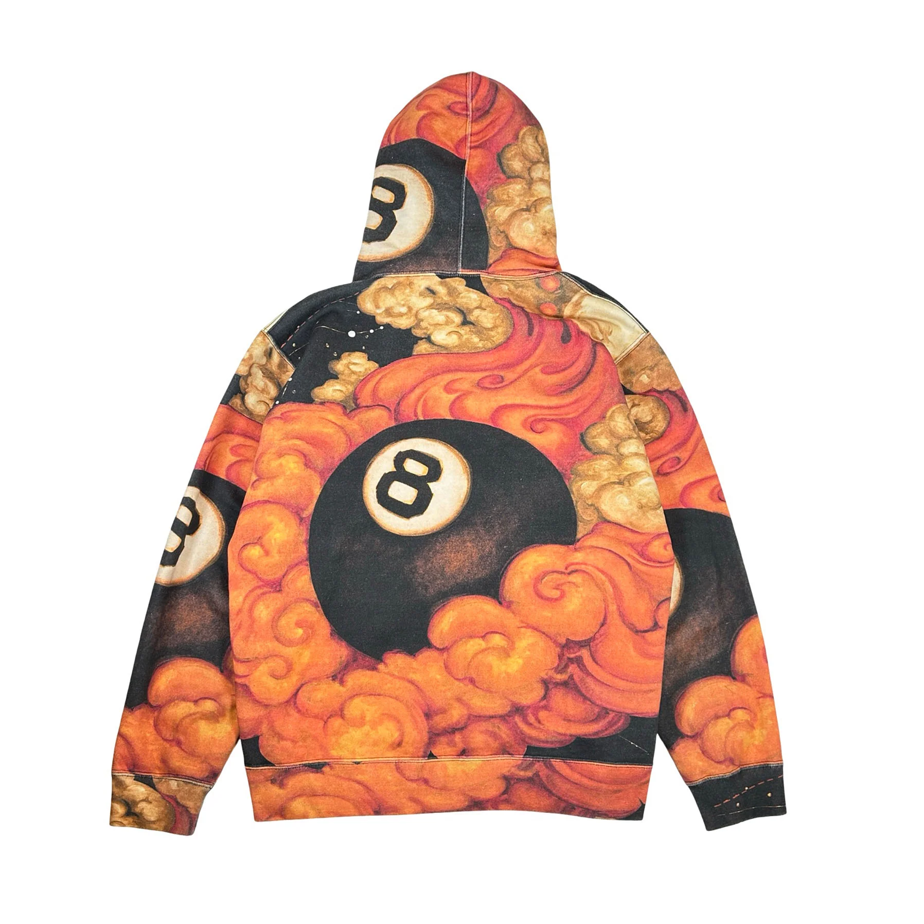 Supreme Martin Wong 8 Ball Hooded Sweatshirt Multi [USED] - L (Used) - Image 2