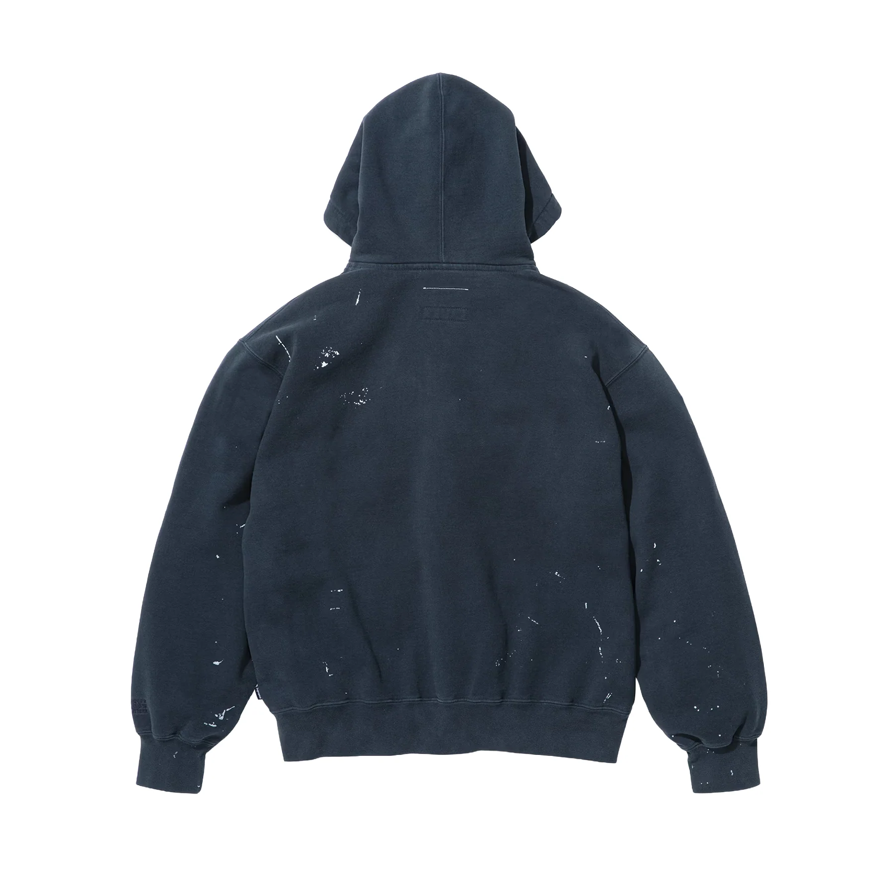 Supreme MM6 Maison Margiela Box Logo Zip Up Hooded Sweatshirt Navy - Image 2