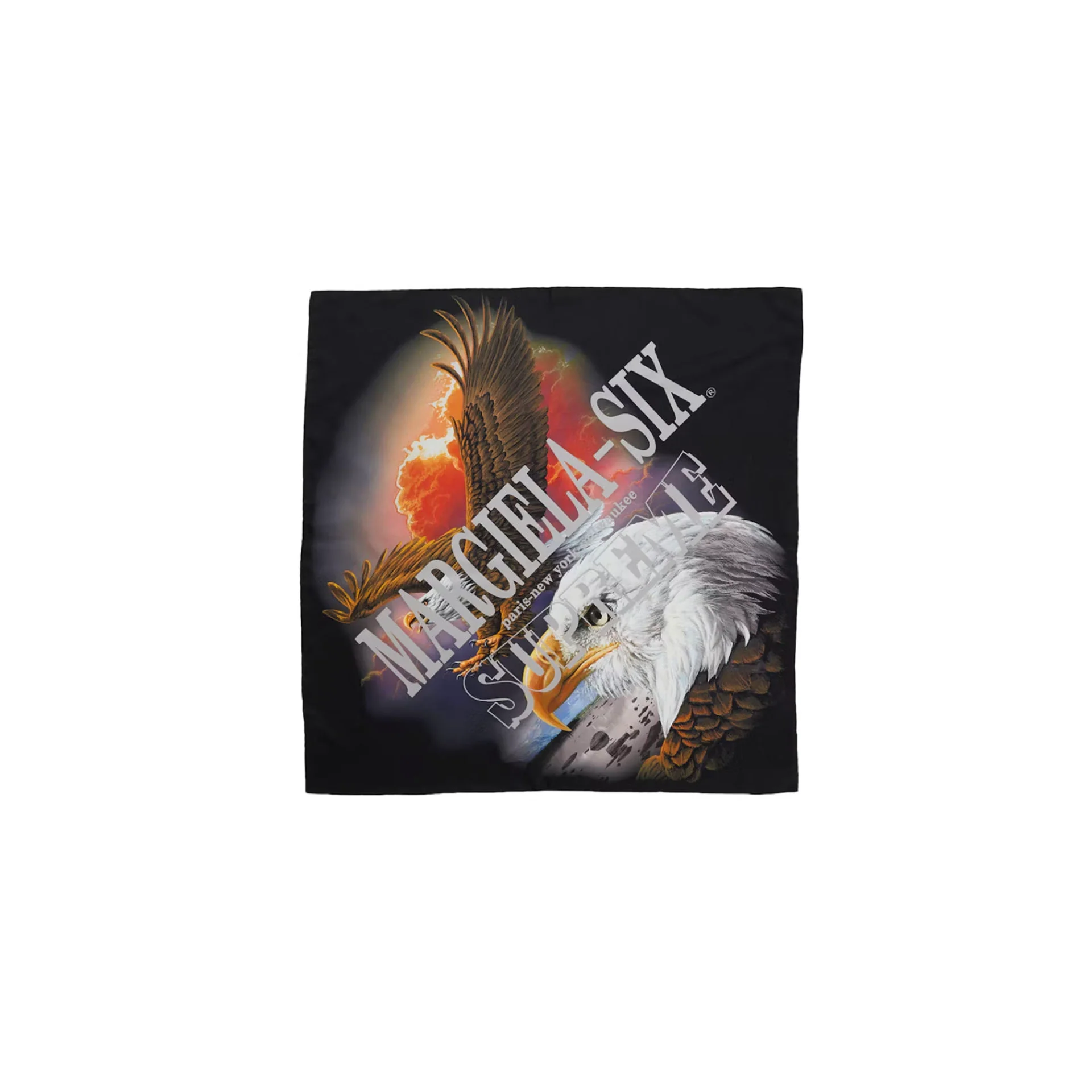 Supreme MM6 Maison Margiela Eagle Silk Scarf Multicolor