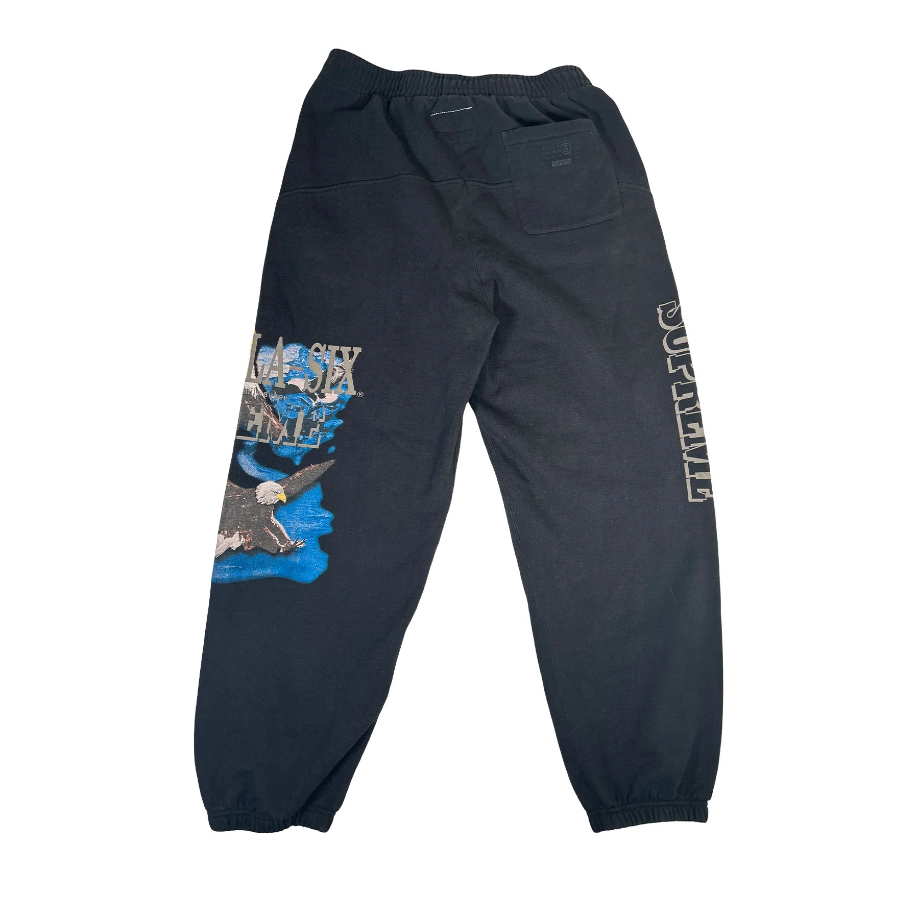 Supreme MM6 Maison Margiela Eagle Sweatpant Black [USED] - M (Used) - Image 2