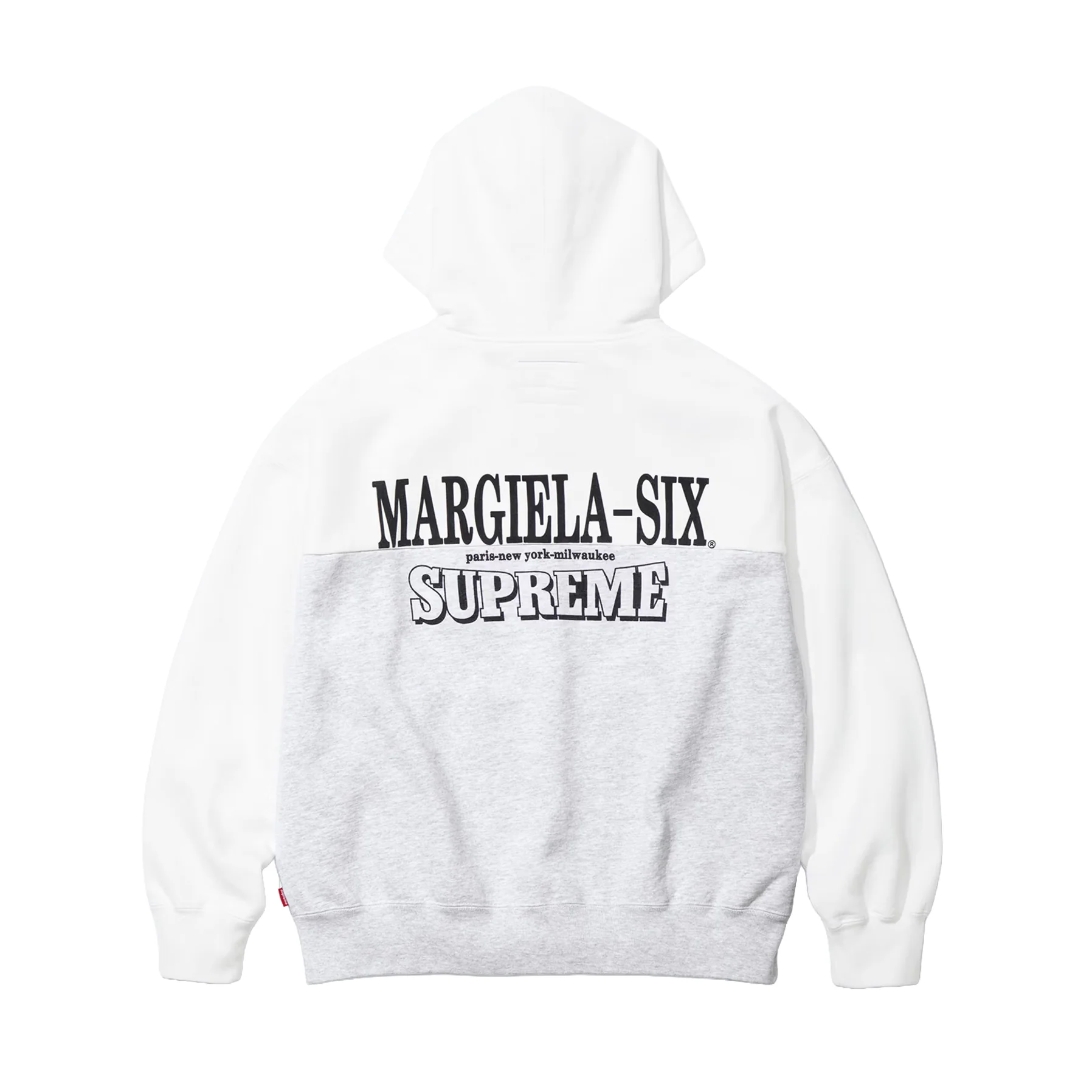 Supreme MM6 Maison Margiela Eagle Zip Up Hooded Sweatshirt White - Image 2
