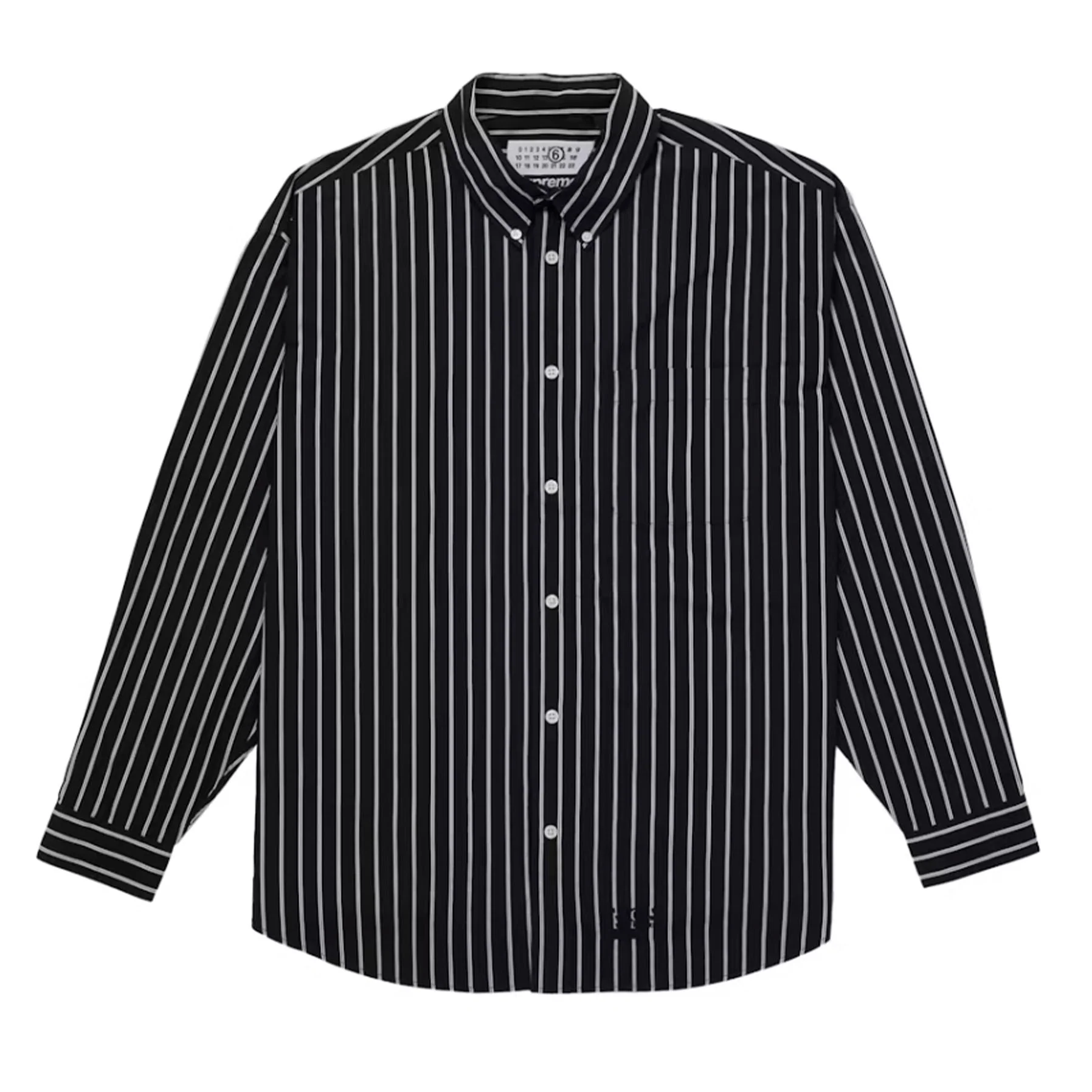 Supreme MM6 Maison Margiela Stripe Shirt Black