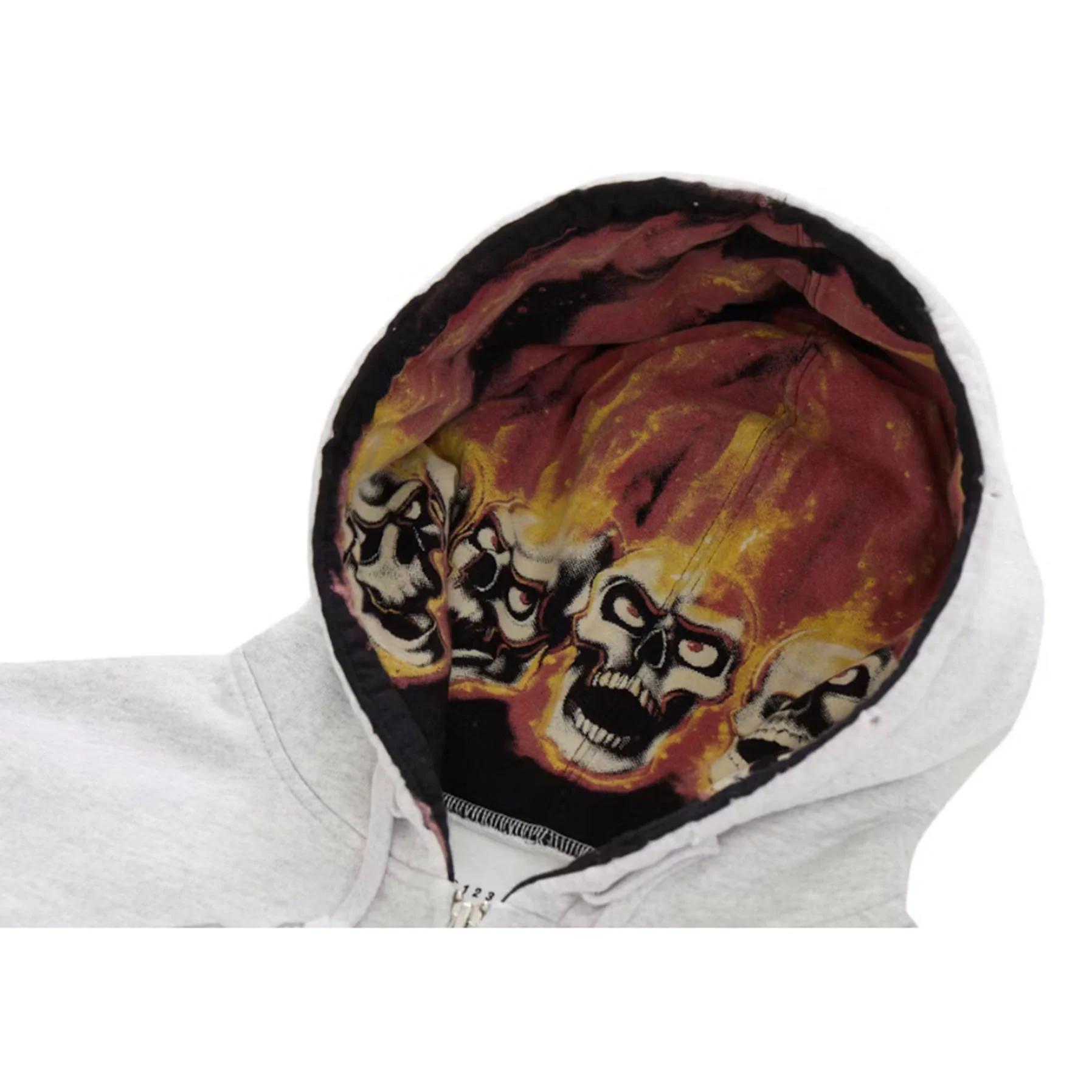 Supreme MM6 Maison Margiela Zip Up Hooded Sweatshirt Ash Grey - Image 3