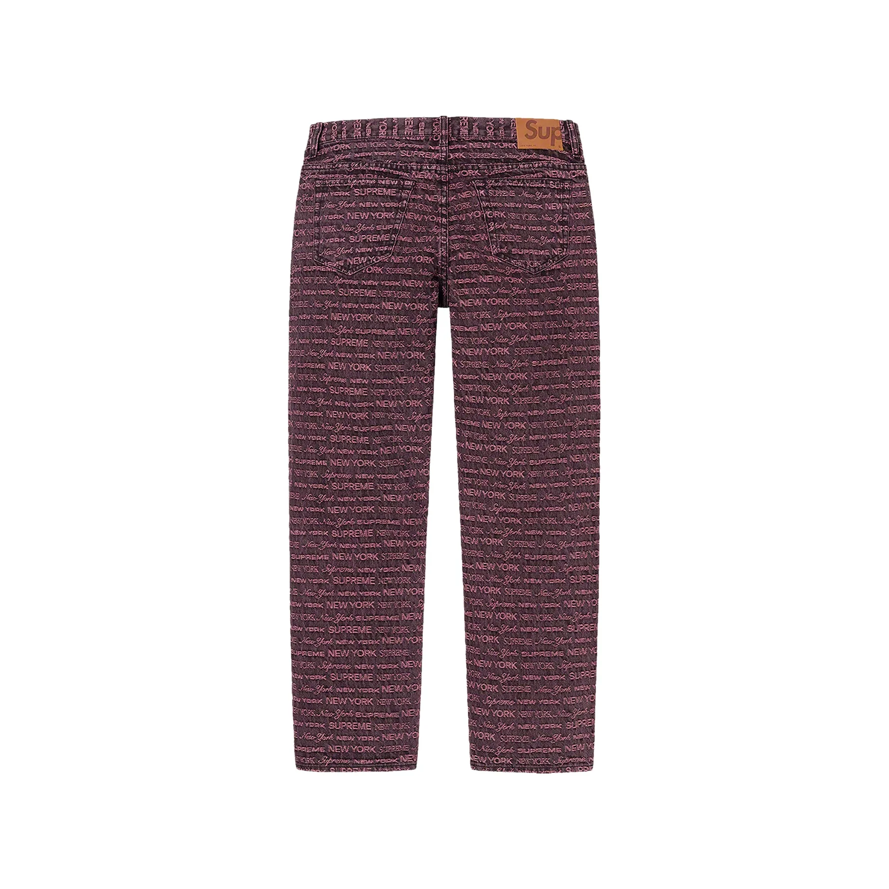 Supreme Multi Type Jacquard Regular Jean Purple [USED] - 38 (Used) - Image 2