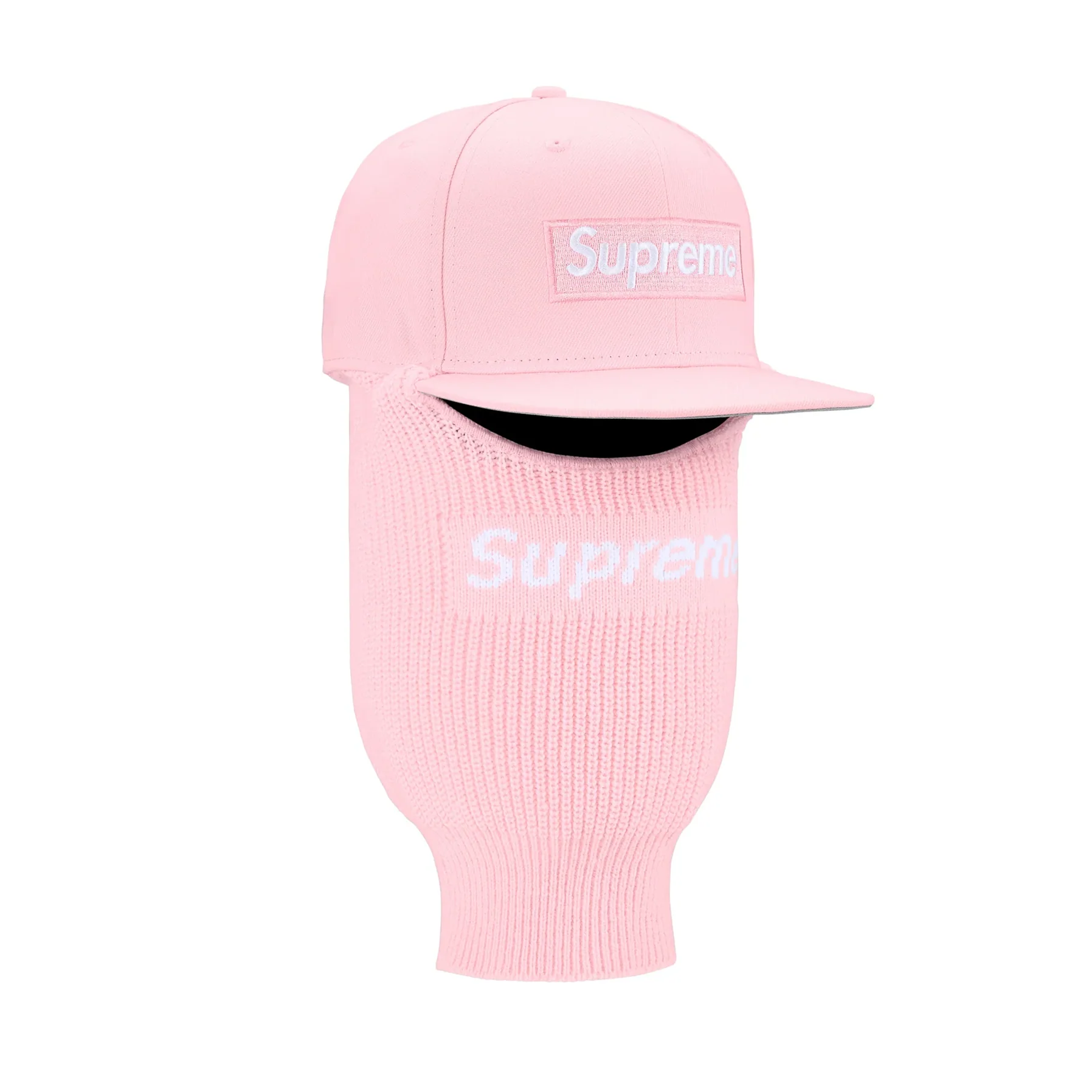 Supreme New Era Box Logo 59Fifty Balaclava Cap Pink - Image 2