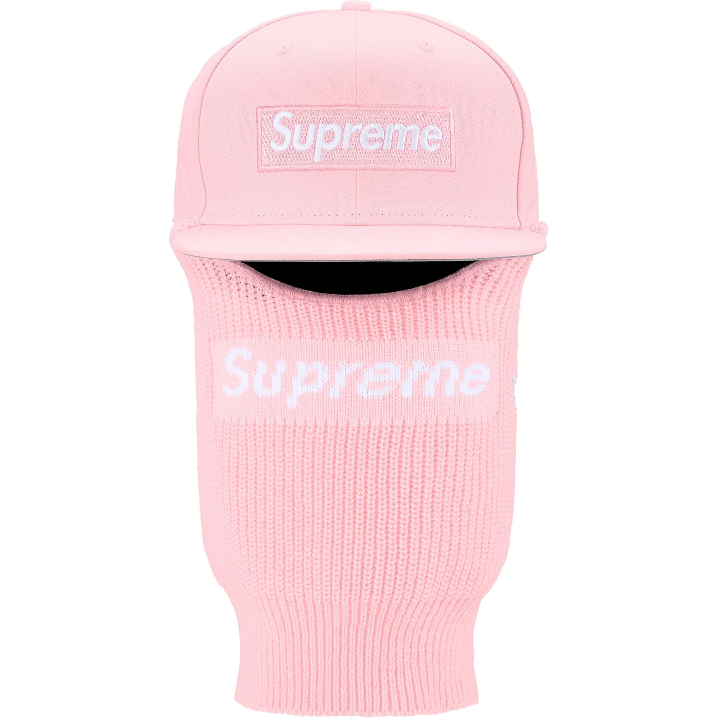 Supreme New Era Box Logo 59Fifty Balaclava Cap Pink - Image 3