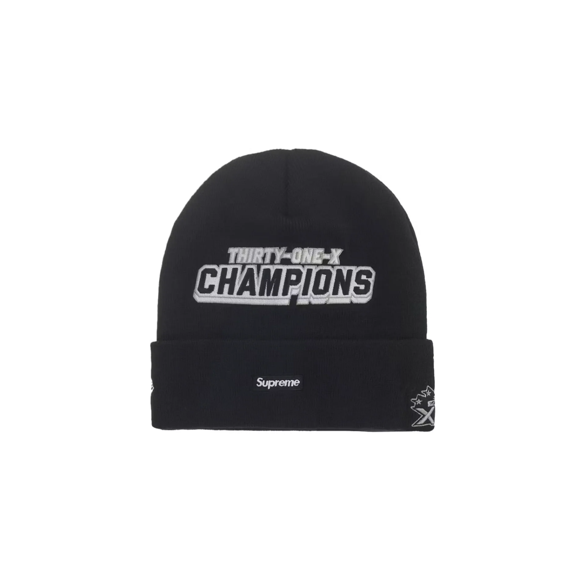 Supreme New Era Football Beanie Black - Image 2