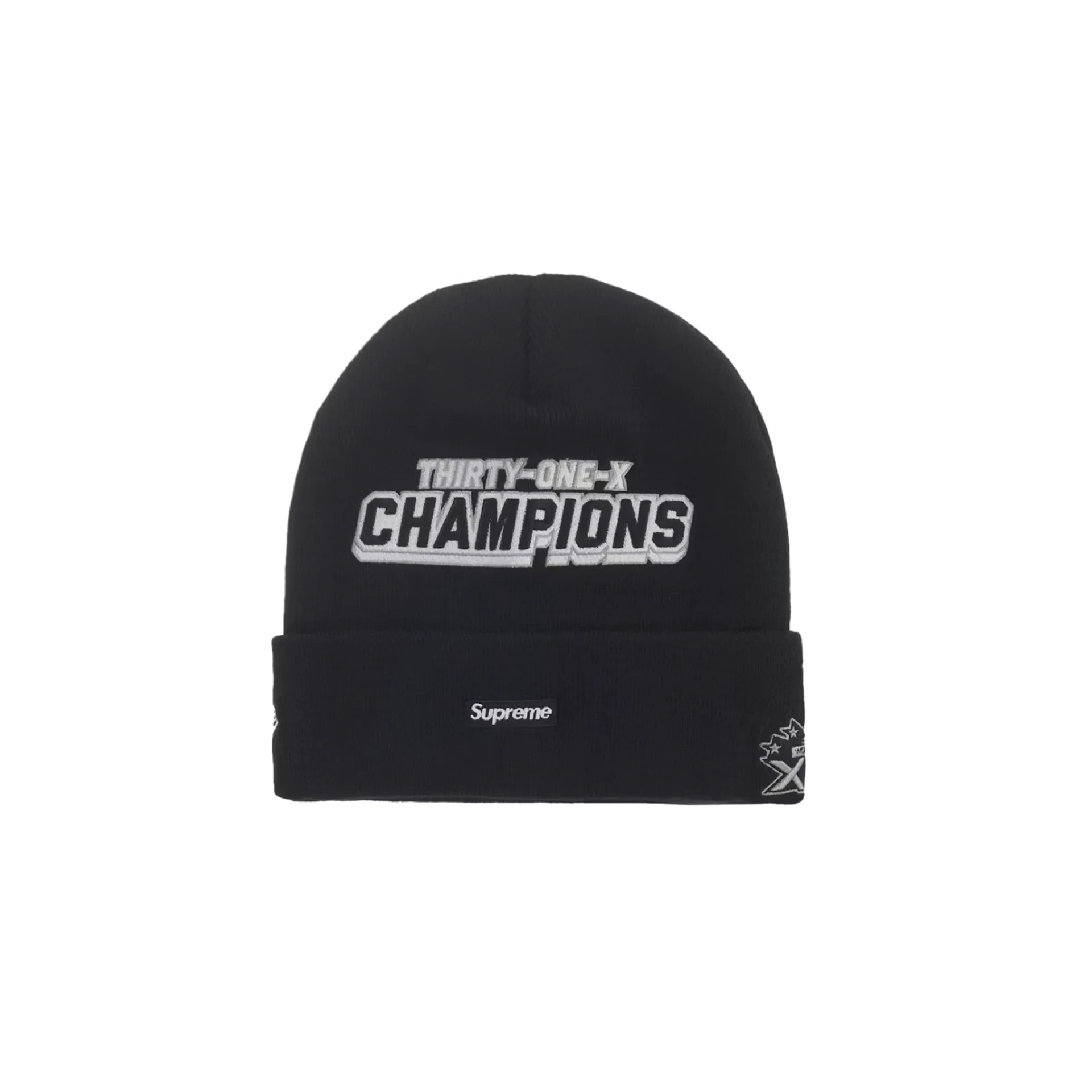Supreme New Era Football Beanie Black - Image 2