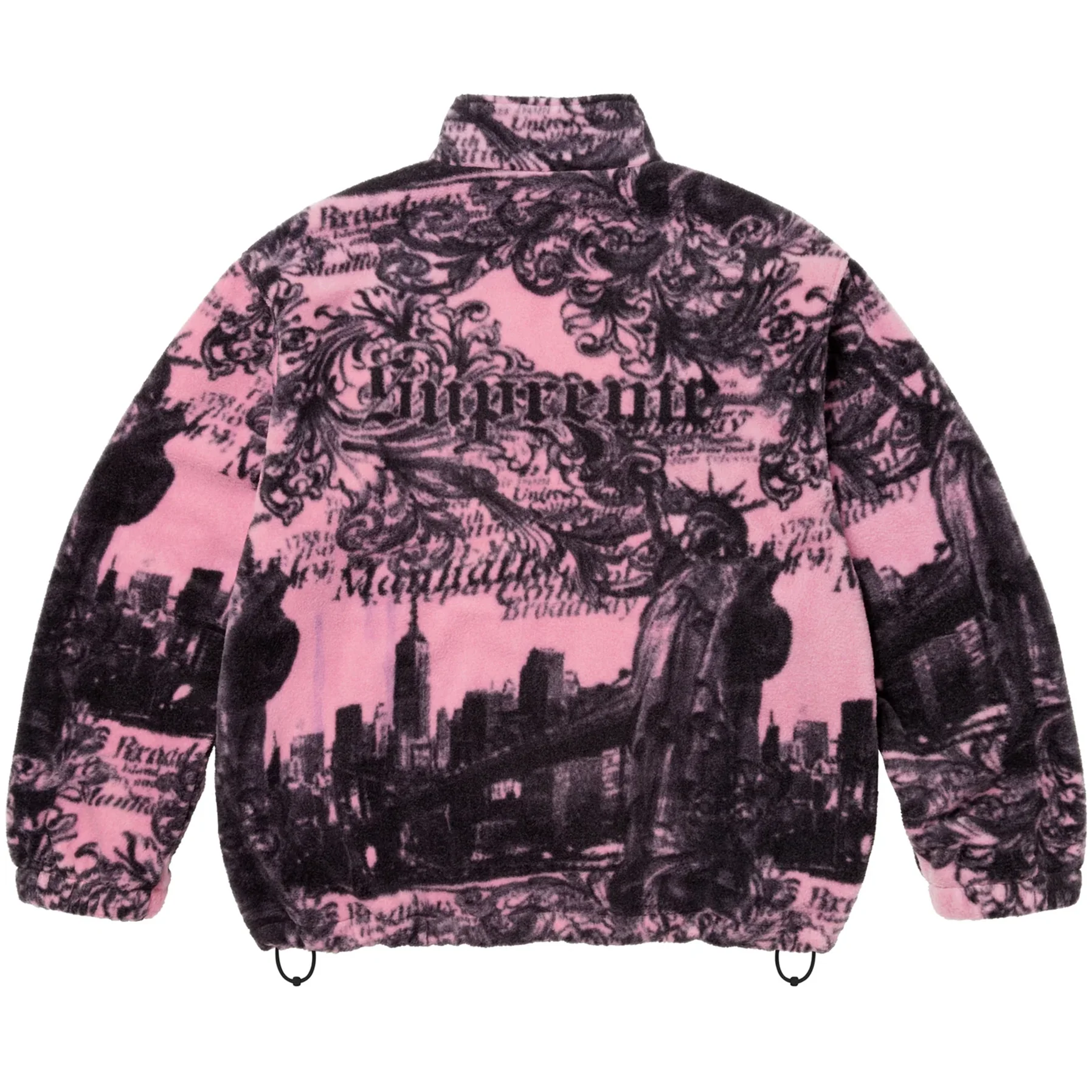 Supreme New York Fleece Jacket (FW25) Pink - Image 2