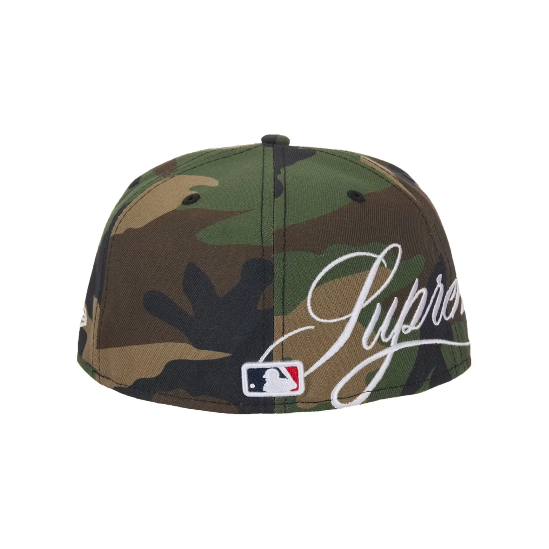 Supreme New York Yankees New Era 59Fifty Fitted Hat Woodland Camo - Image 3