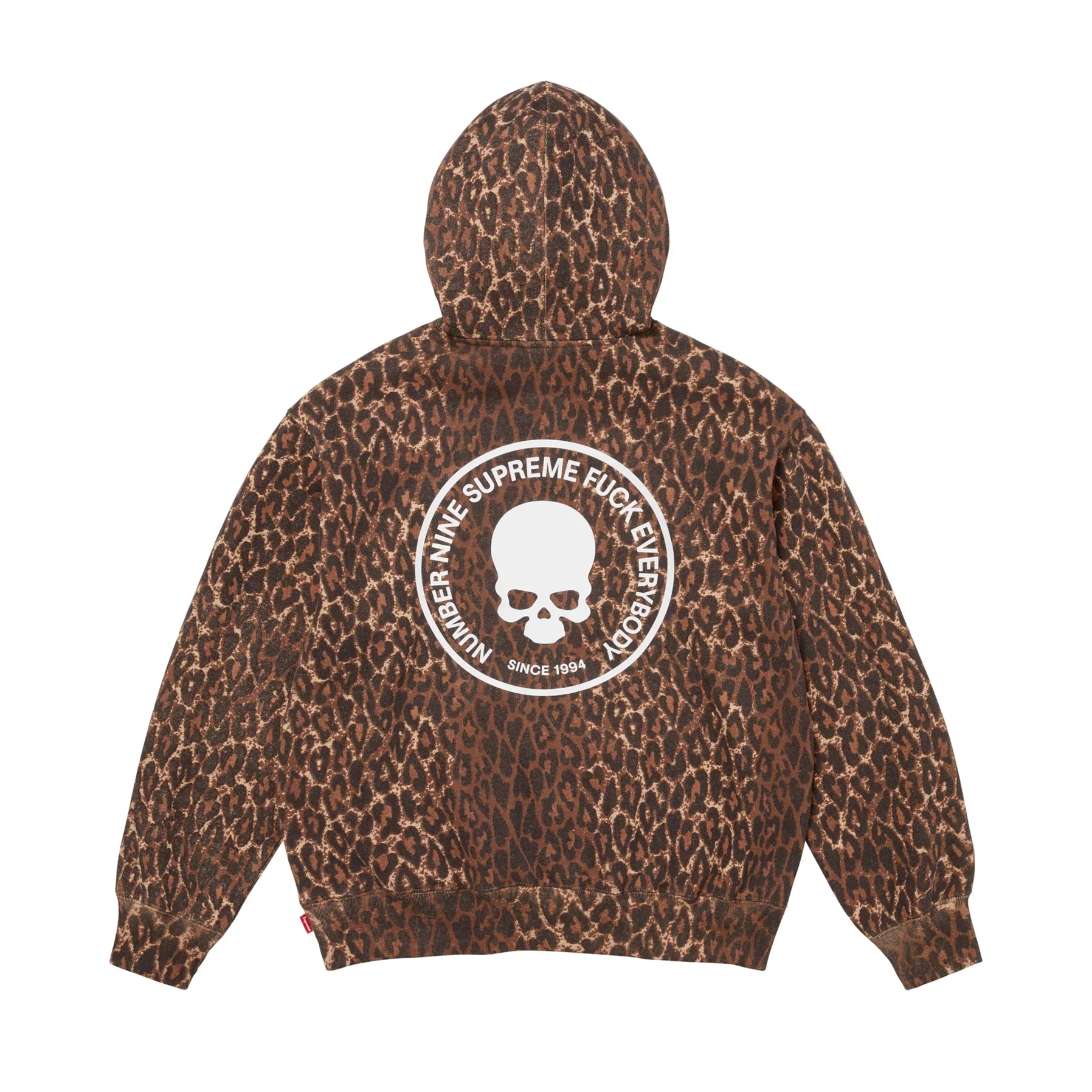 Supreme Number (N)ine Hooded Sweatshirt Leopard - Image 2