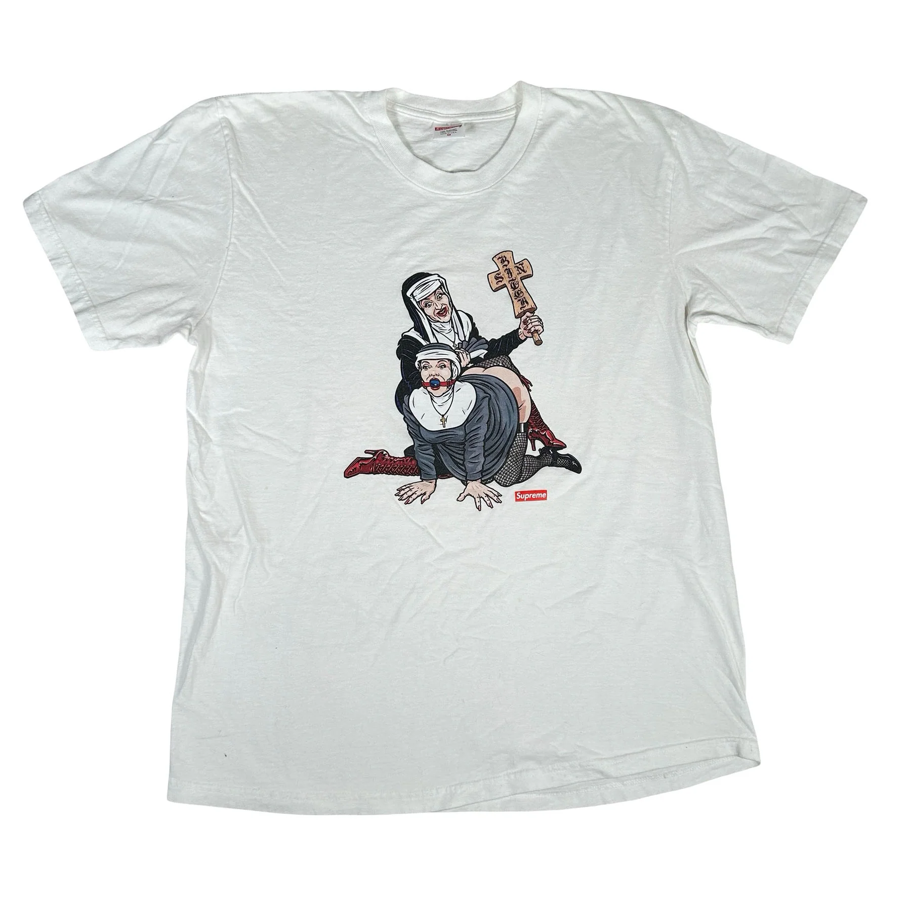 Supreme Nuns Tee White [USED] - M (Used)