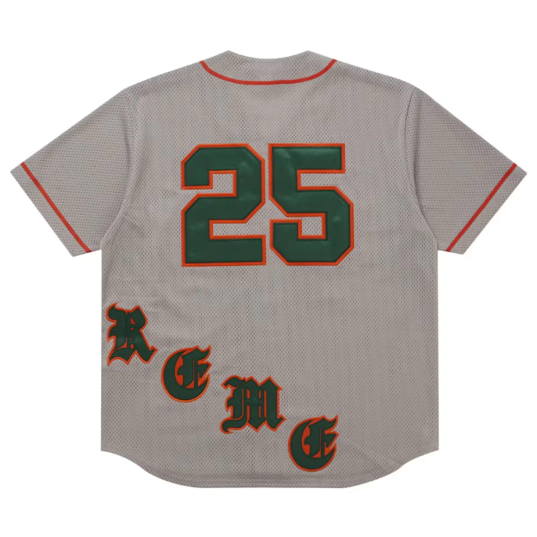 Supreme Old English Baseball Jersey Grey [USED] - XL (Used) - Image 2