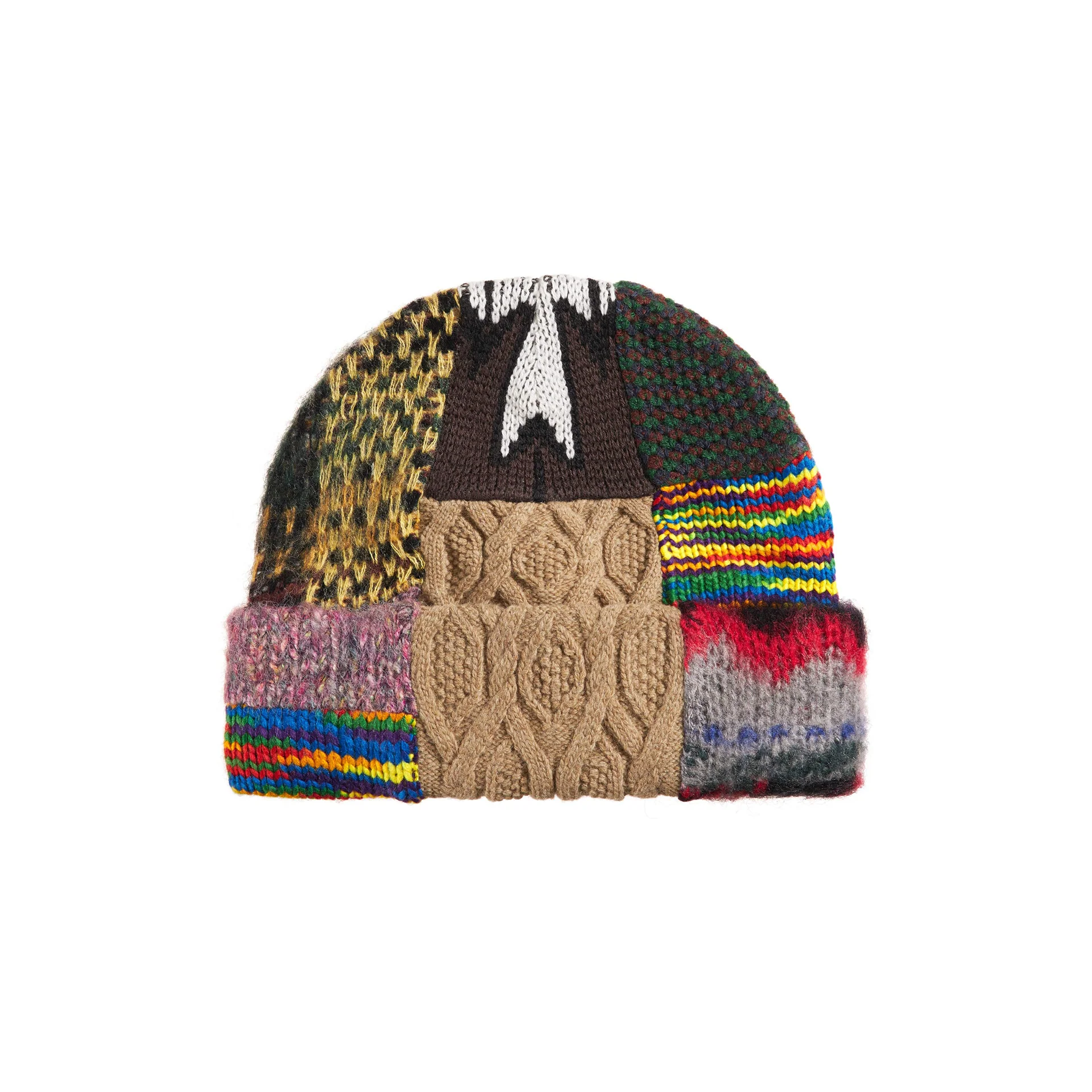 Supreme Patchwork Beanie Brown - Image 2