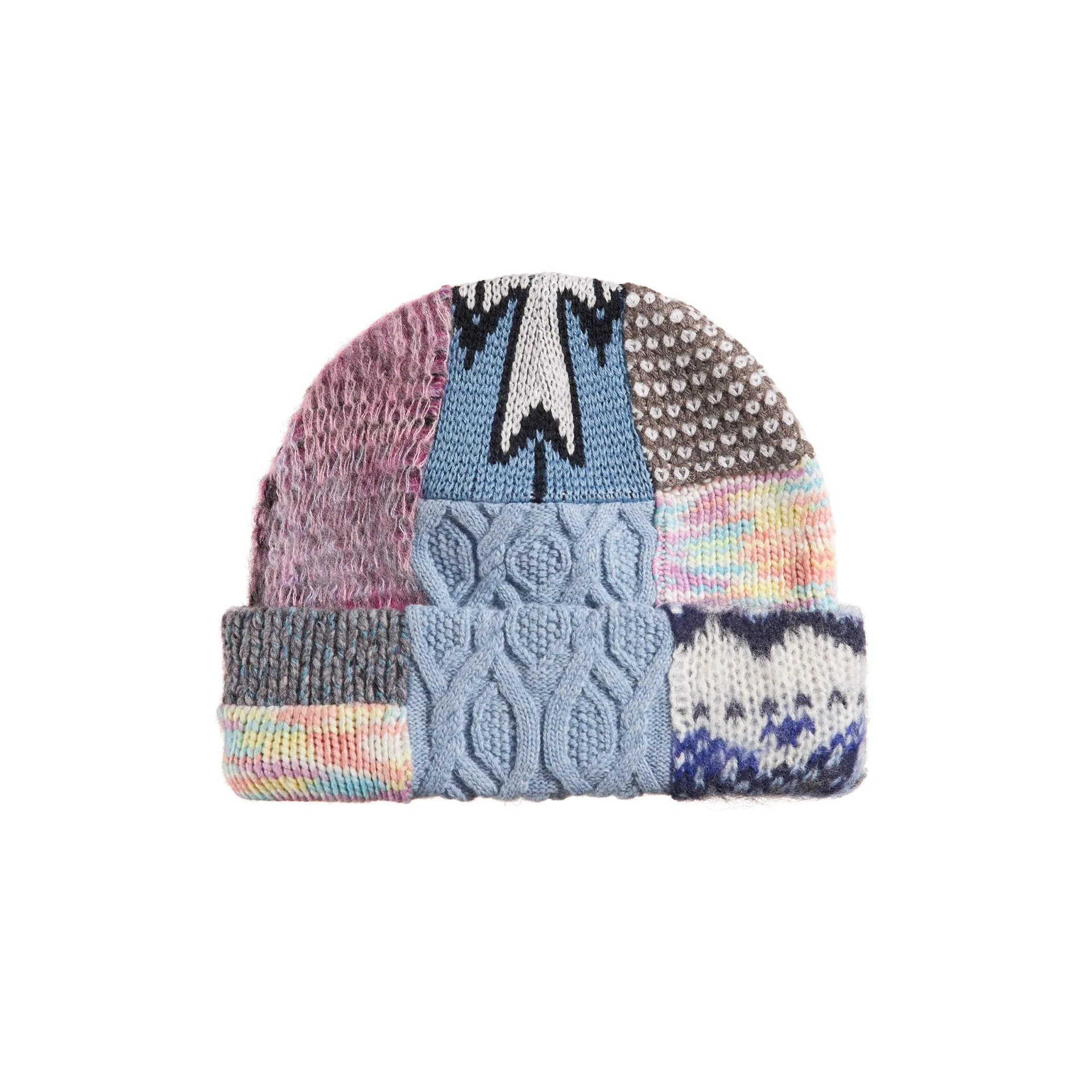 Supreme Patchwork Beanie Light Blue - Image 2