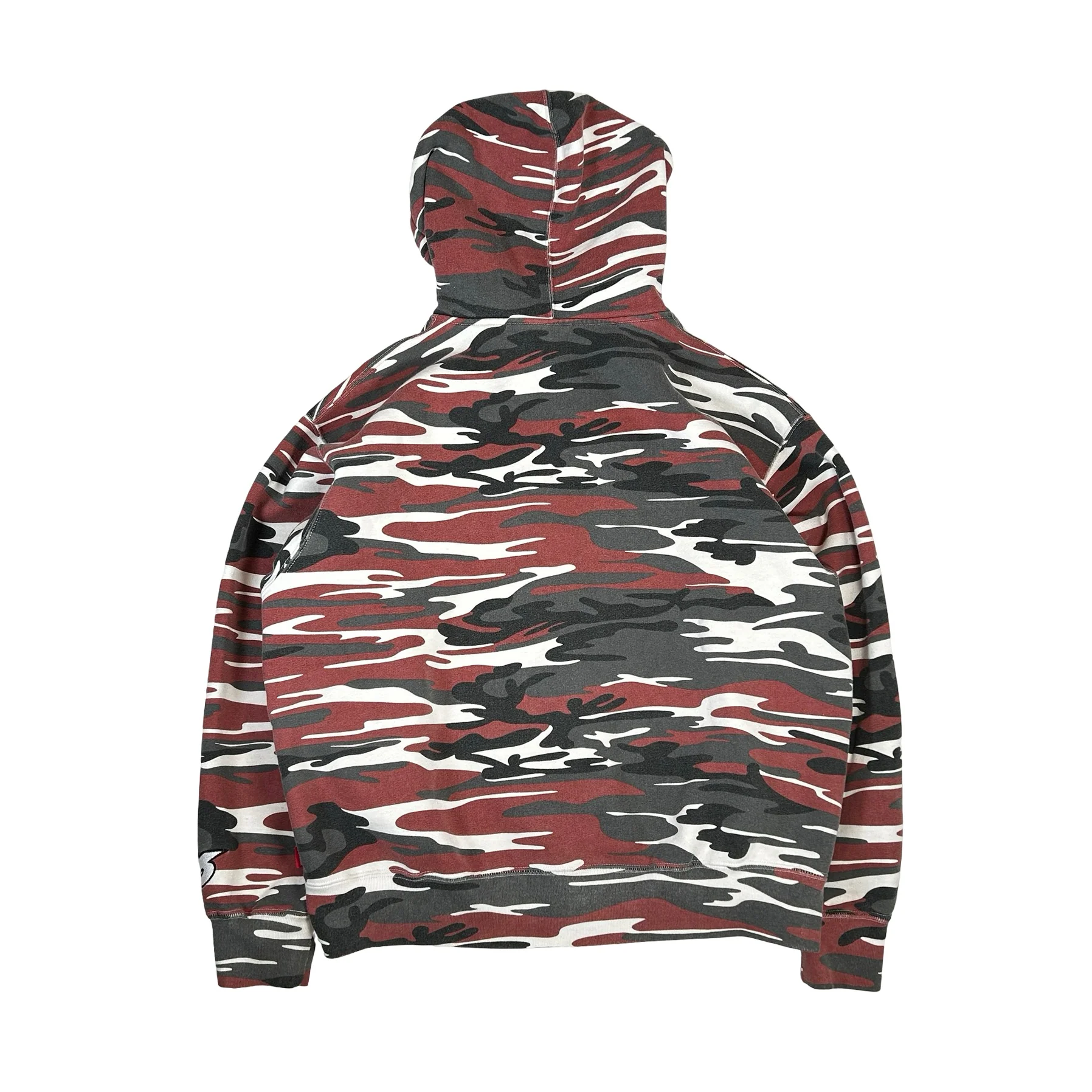 Supreme Performance Zip Up Hooded Sweatshirt Red Camo (SS26) [USED] - S (Used) - Image 2