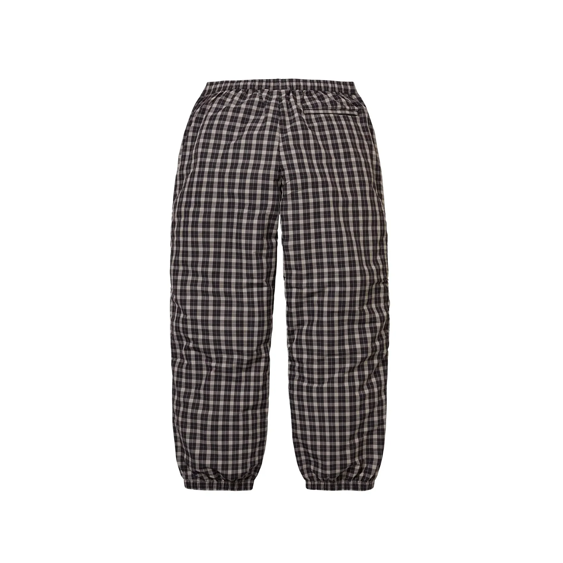 Supreme Plaid Warm Up Pant Black - Image 2