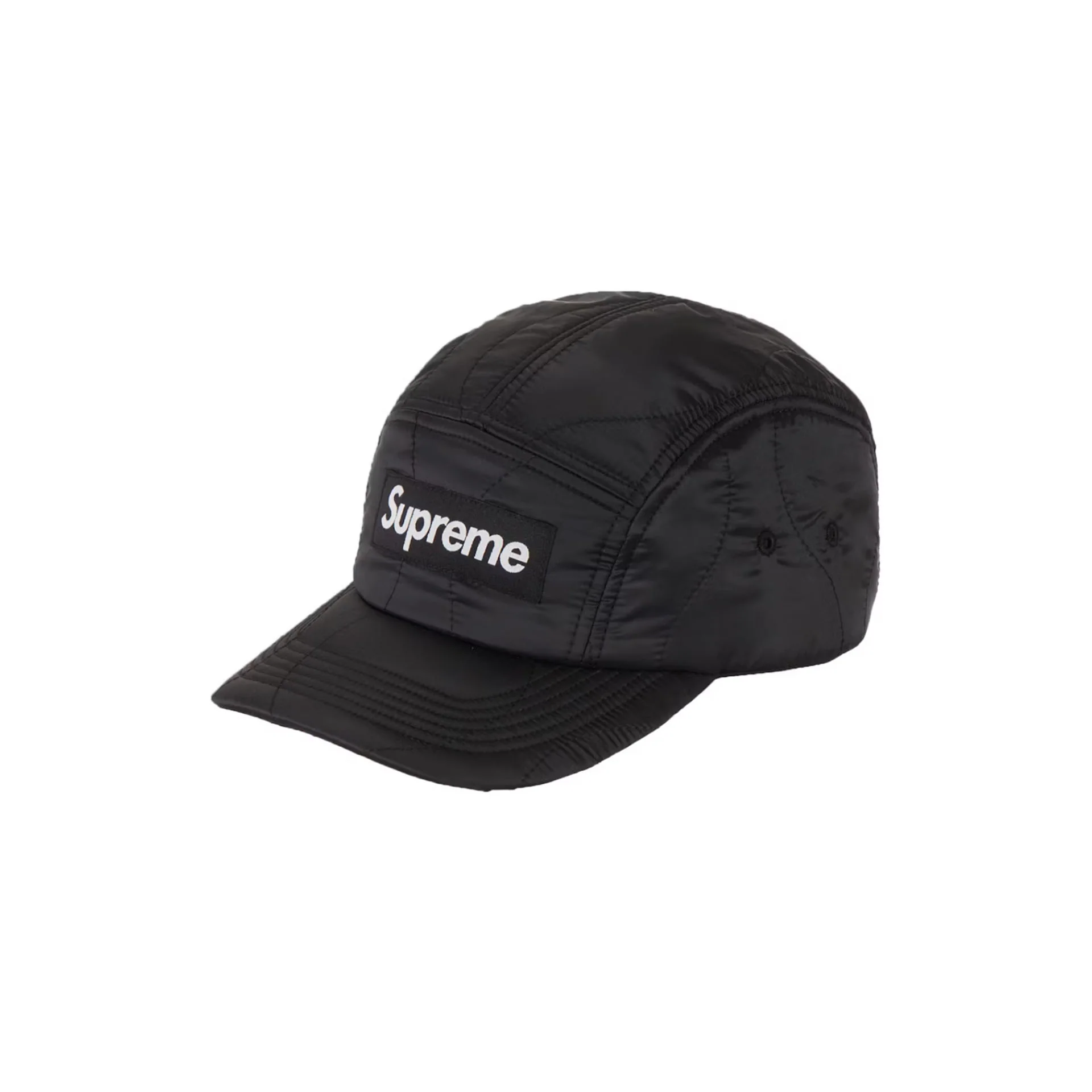 Supreme Quilted Liner Camp Cap Black