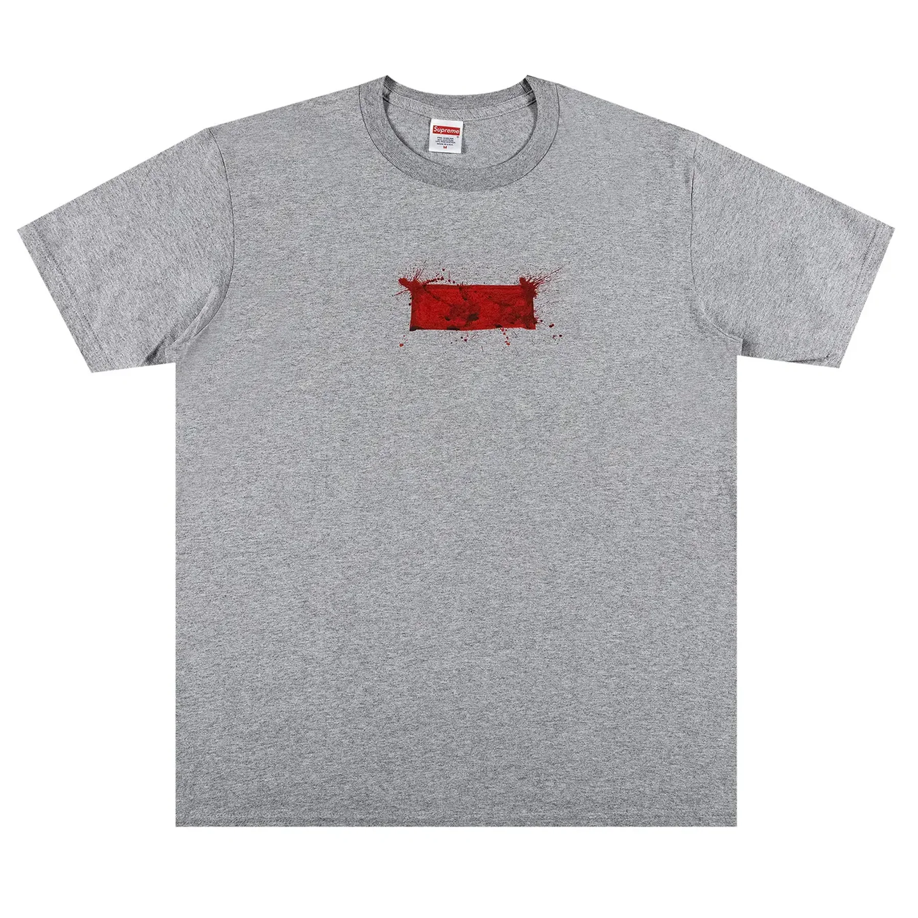 Supreme Ralph Steadman Box Logo Tee Heather Grey