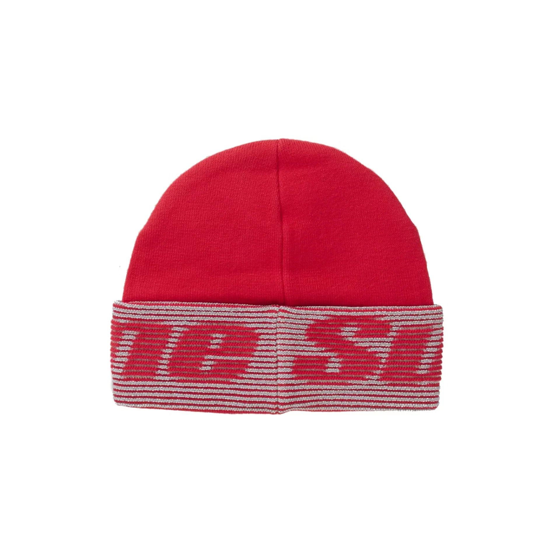 Supreme Reflective Jacquard Beanie Red - Image 2