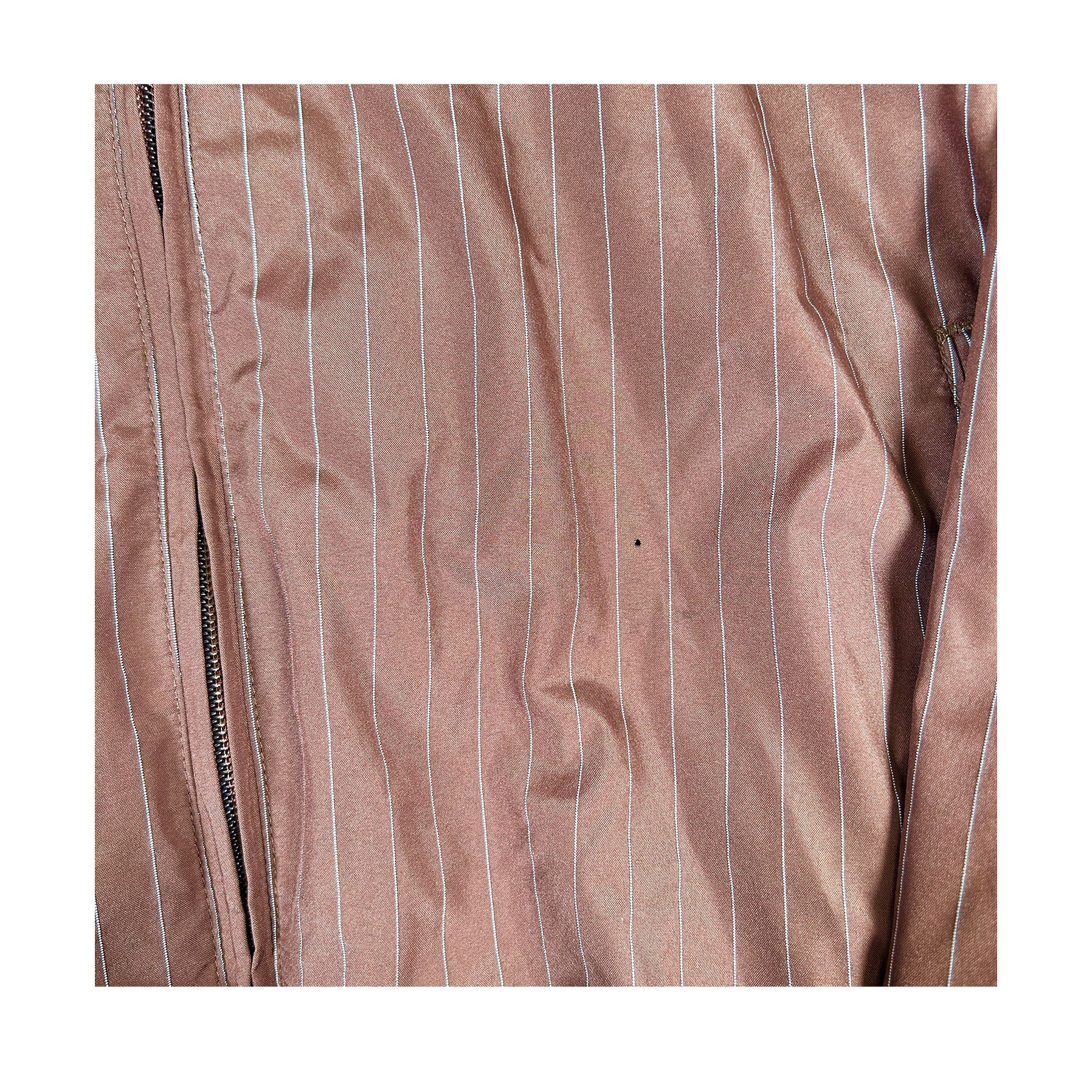Supreme Reflective Pinstripe Track Jacket Brown [USED] - M (Used) - Image 3
