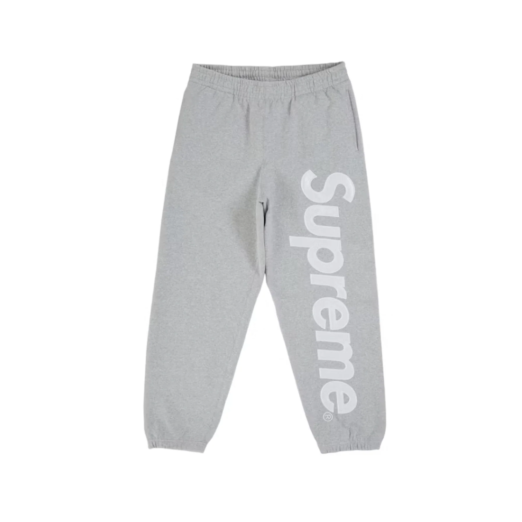 Supreme Satin Applique Sweatpant (SS26) Heather Grey
