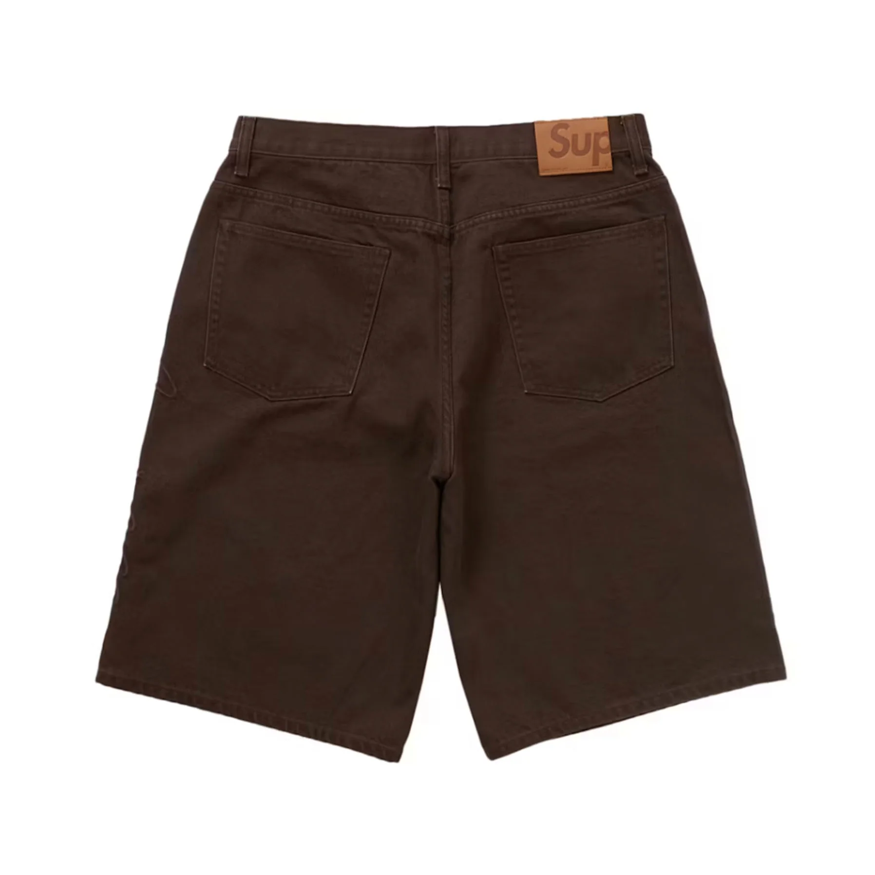 Supreme Script Baggy Denim Short Brown [USED] - 32 (Used) - Image 2