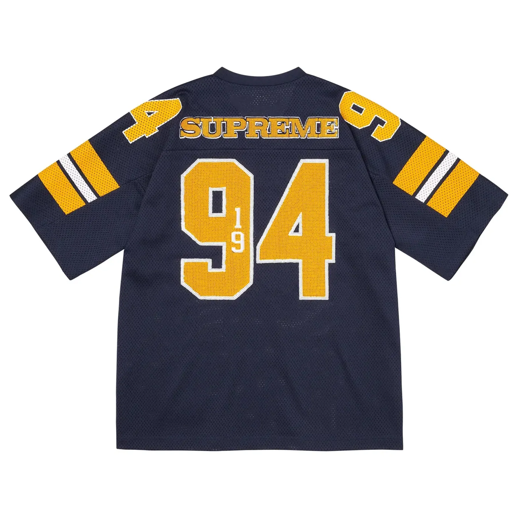 Supreme Sequin Football Jersey Navy - Image 2