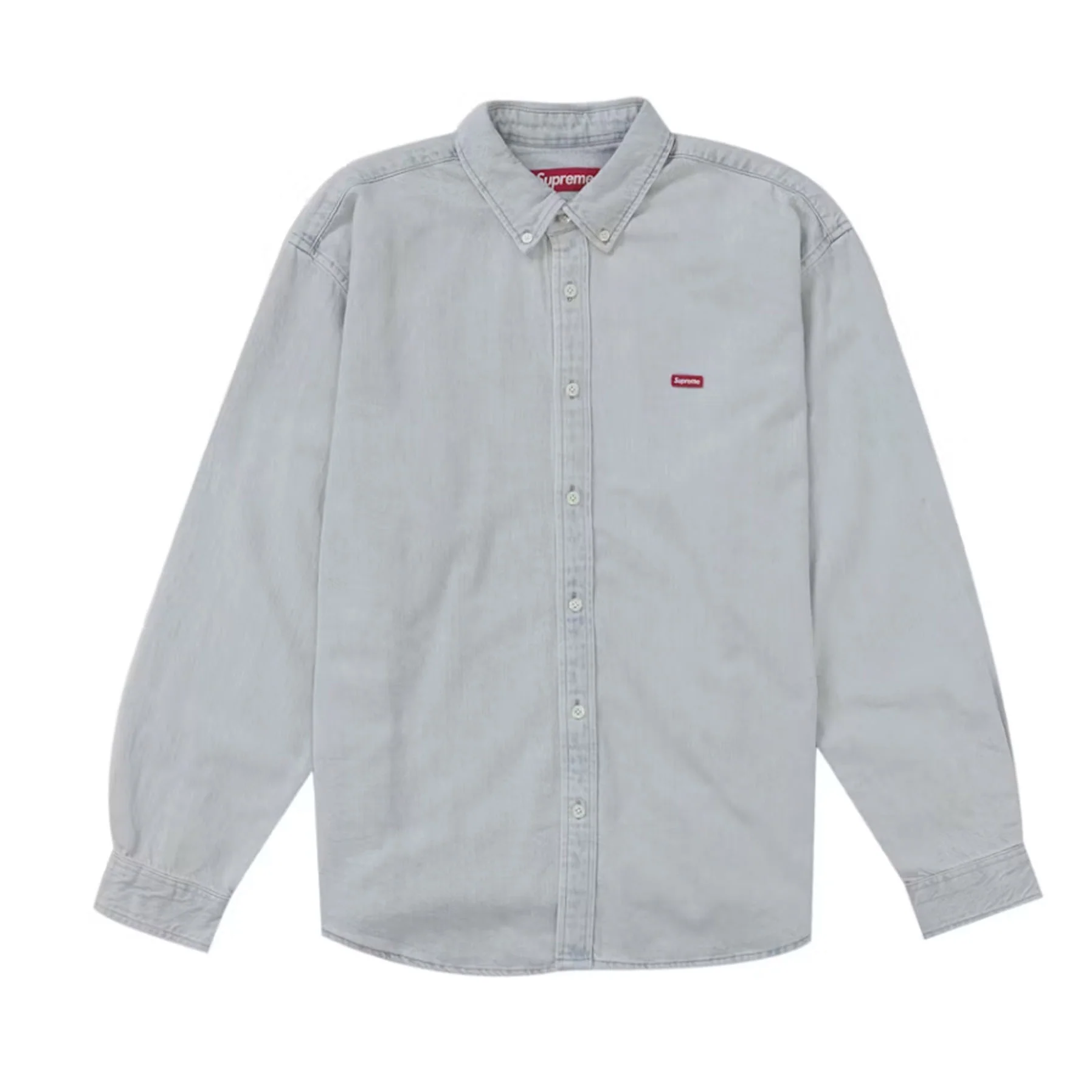 Supreme Small Box Denim Shirt (FW25) Light Indigo